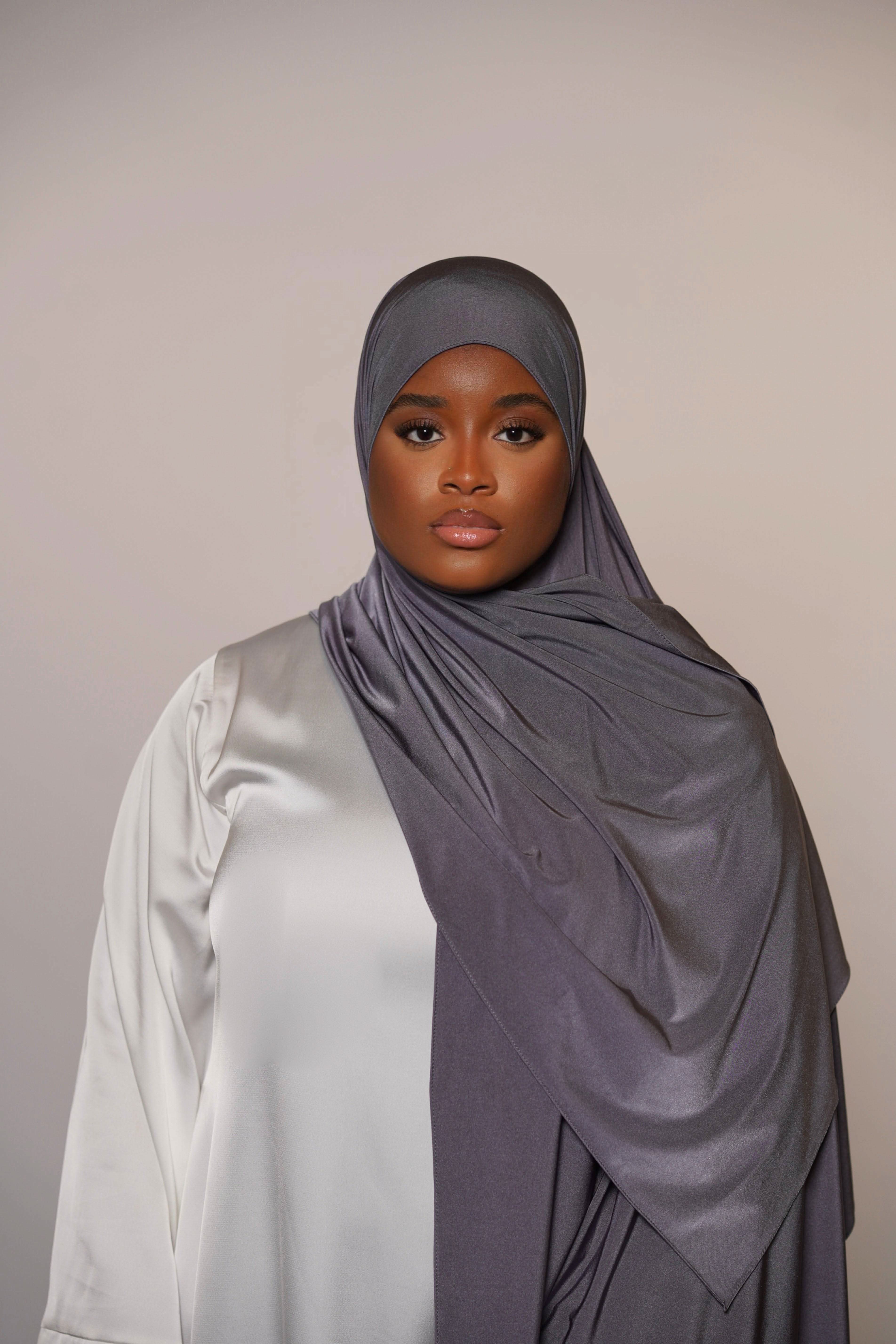 Satin Premium Jersey - dark grey - Losyana.Shop
