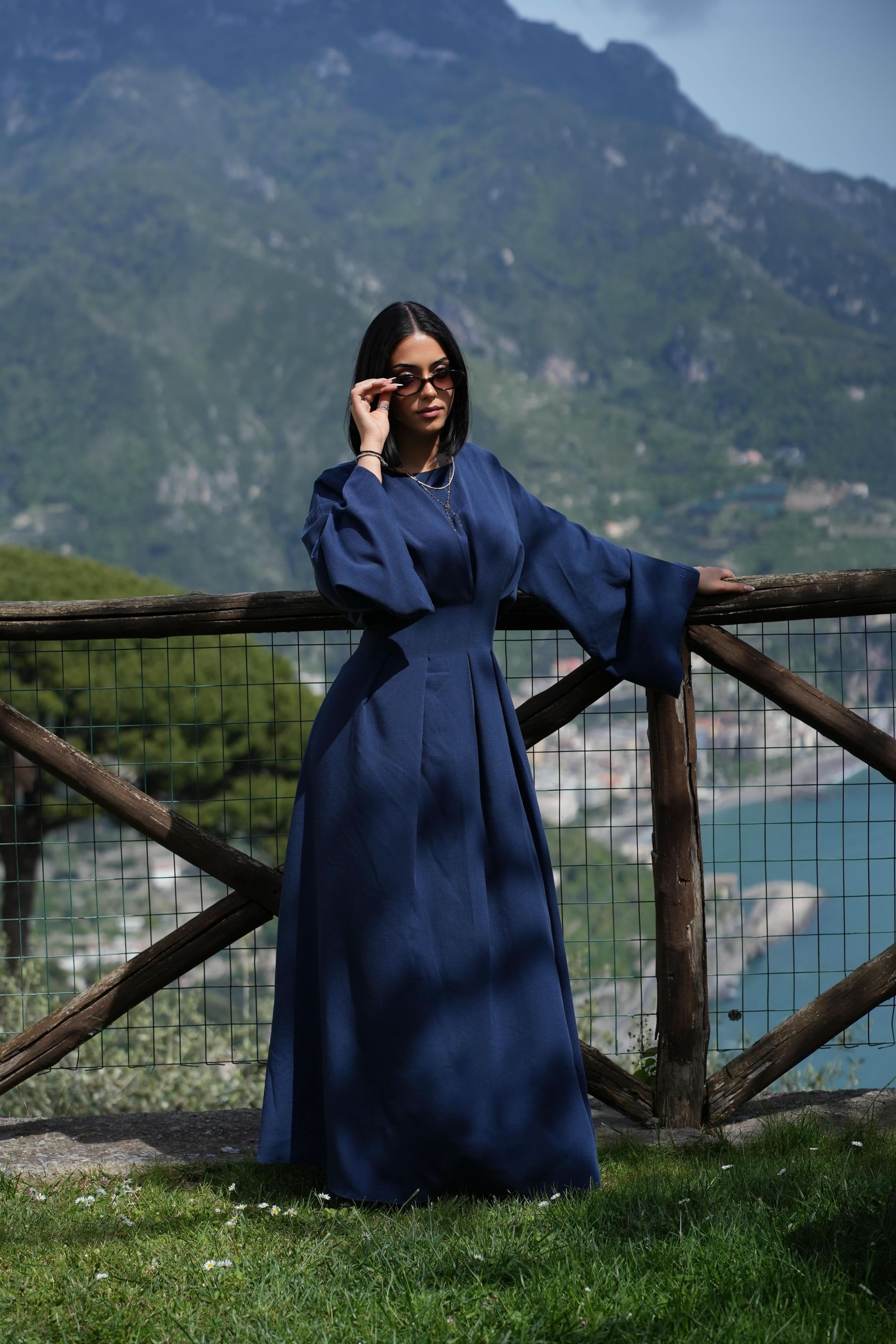 LA BALLEZA CORSET DRESS - NAVY - Losyana.Shop