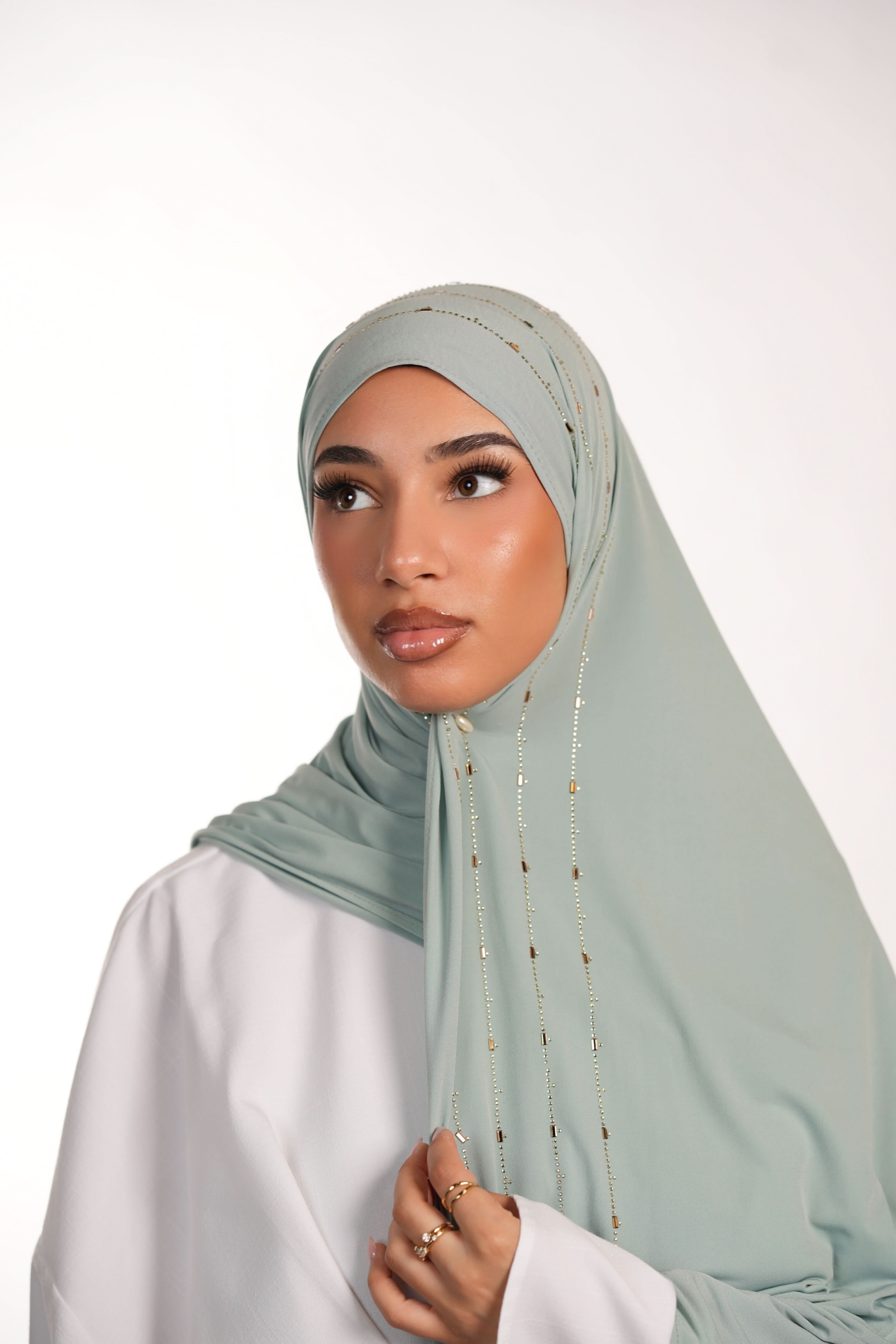 Premium Jersey Strass - mint - Losyana.Shop