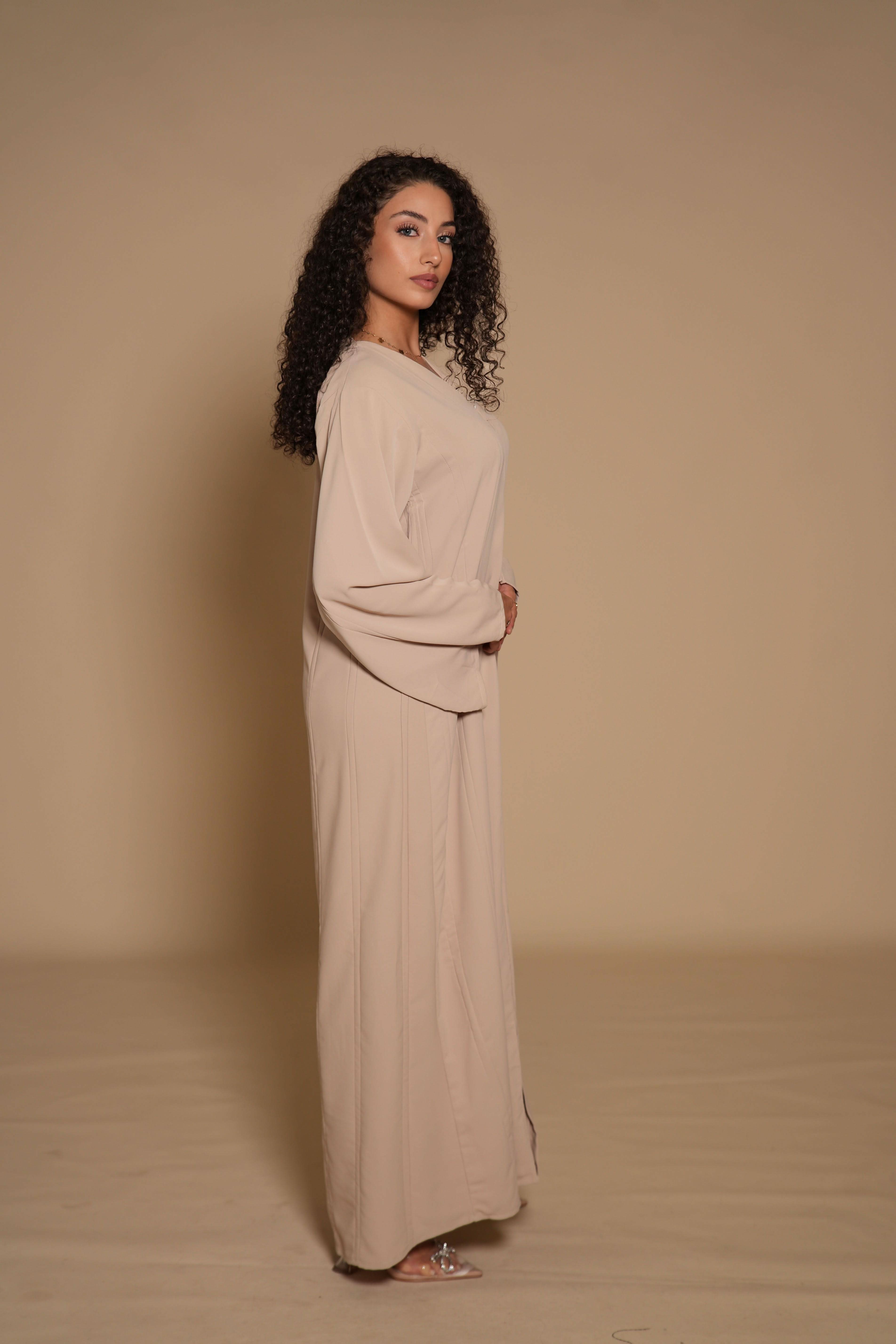 Kimono/Abaya - light beige - Losyana.Shop