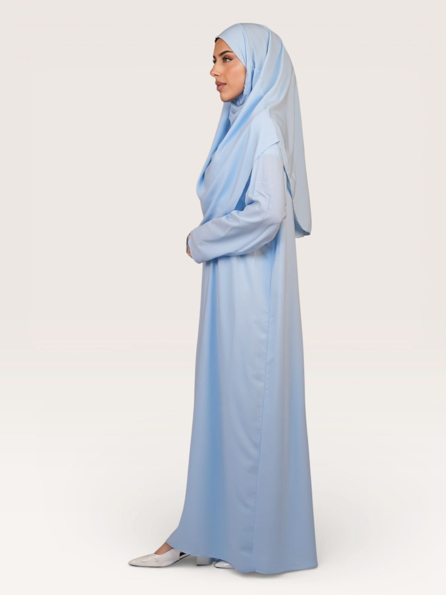 prayer dress medina - baby blue - Losyana.Shop