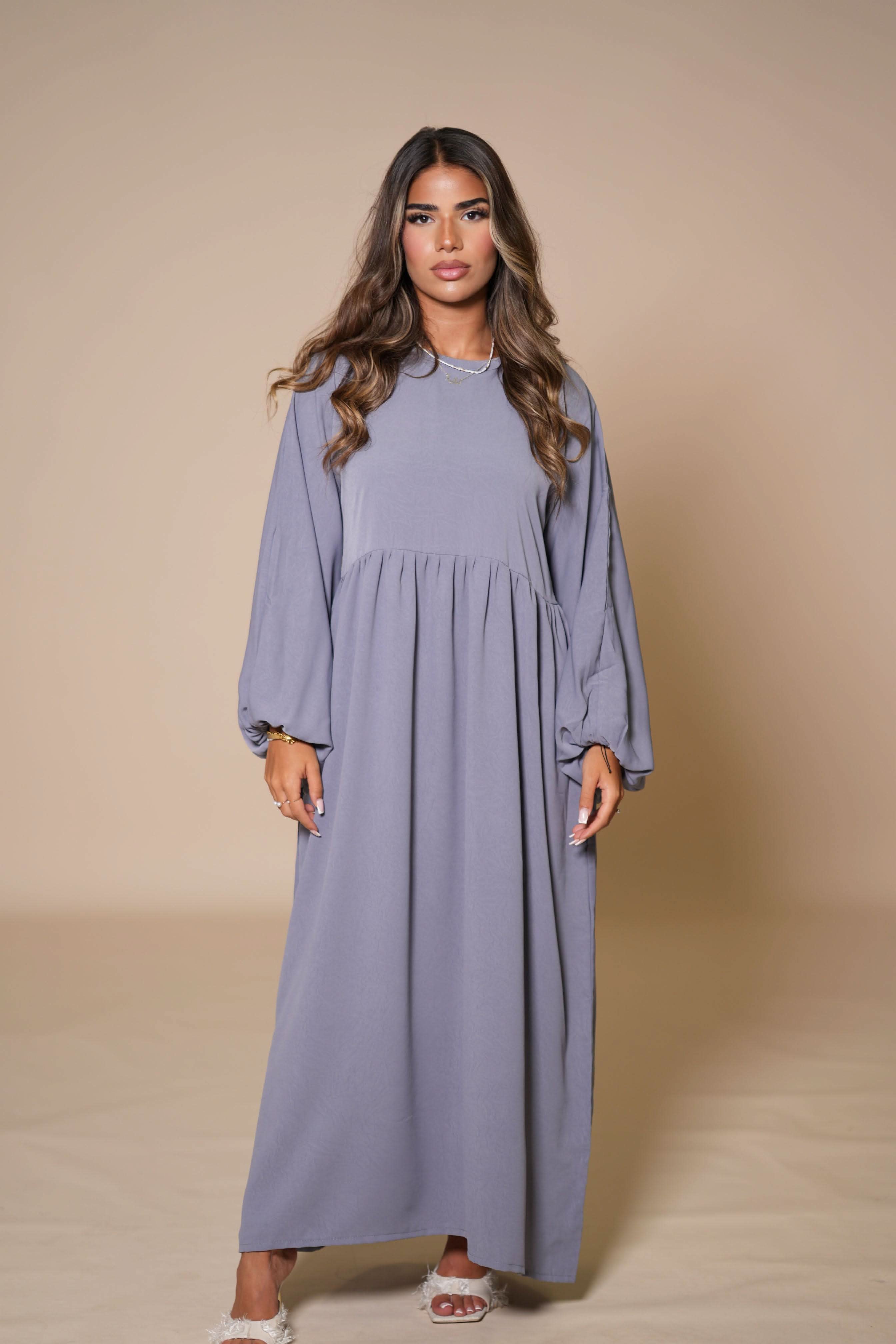 Ballon Abaya - Grey - Losyana.Shop