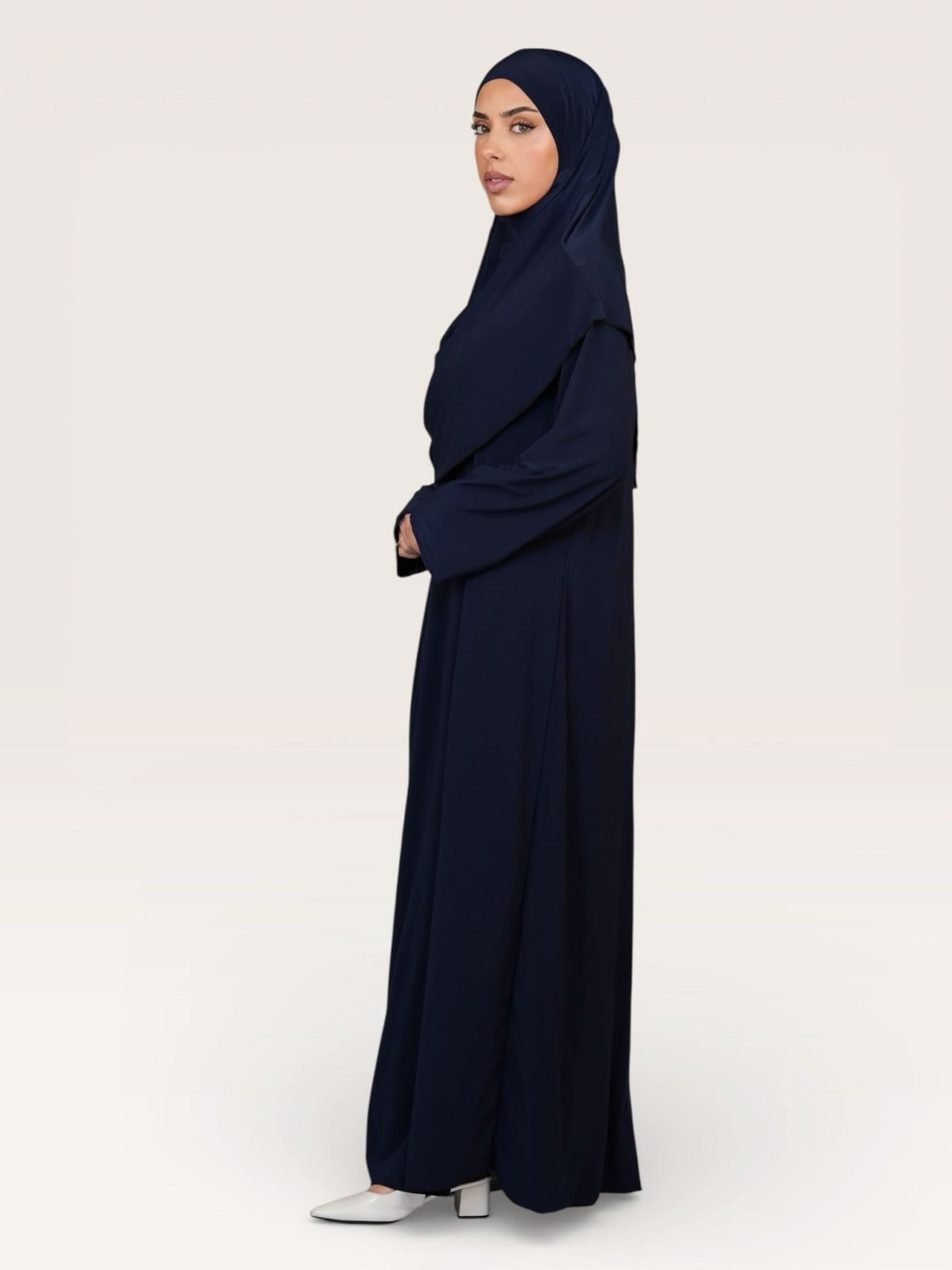 prayer dress premium jersey - navy - Losyana.Shop