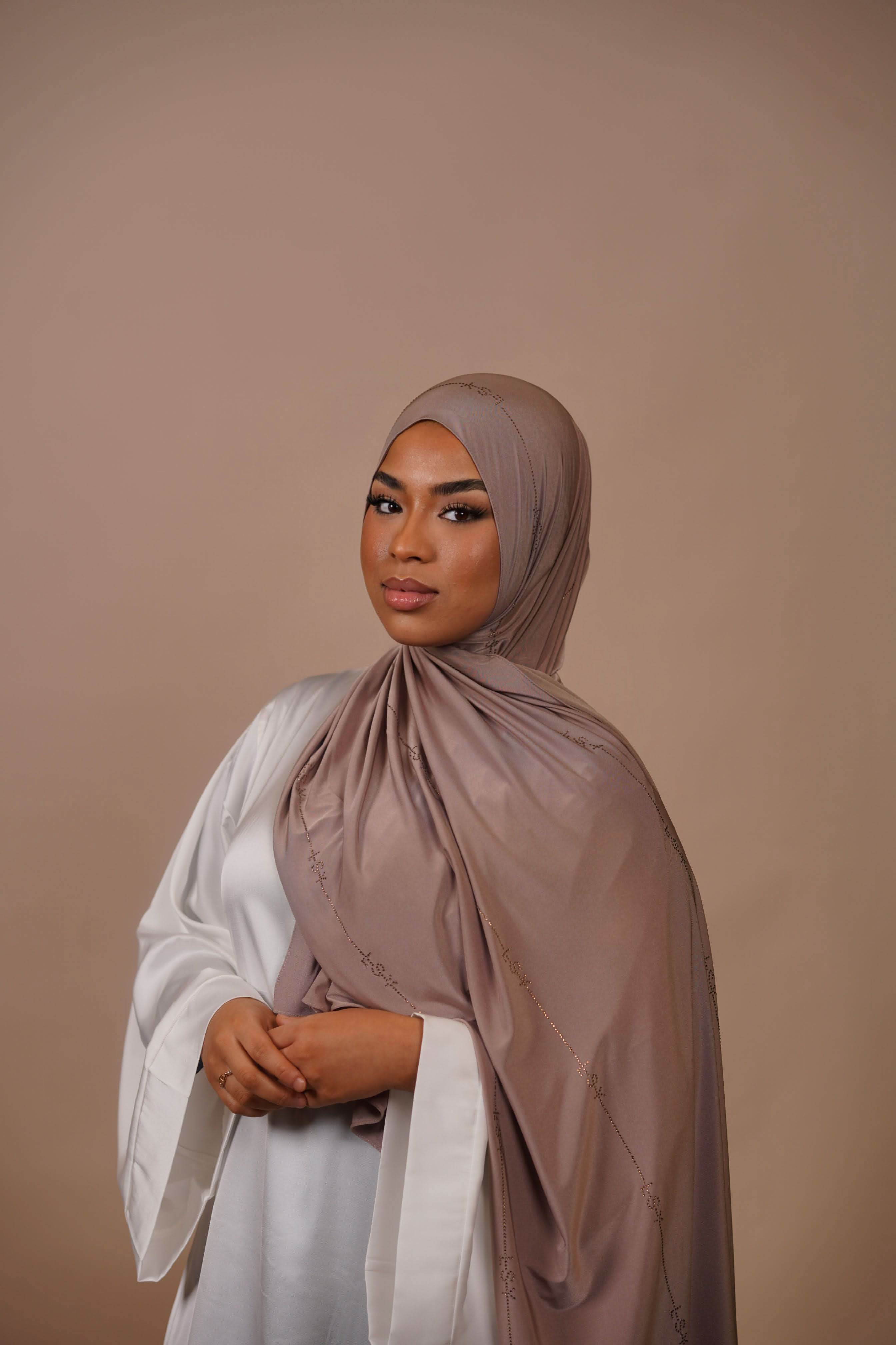 LSY Satin Premium Jersey - dark taupe - Losyana.Shop
