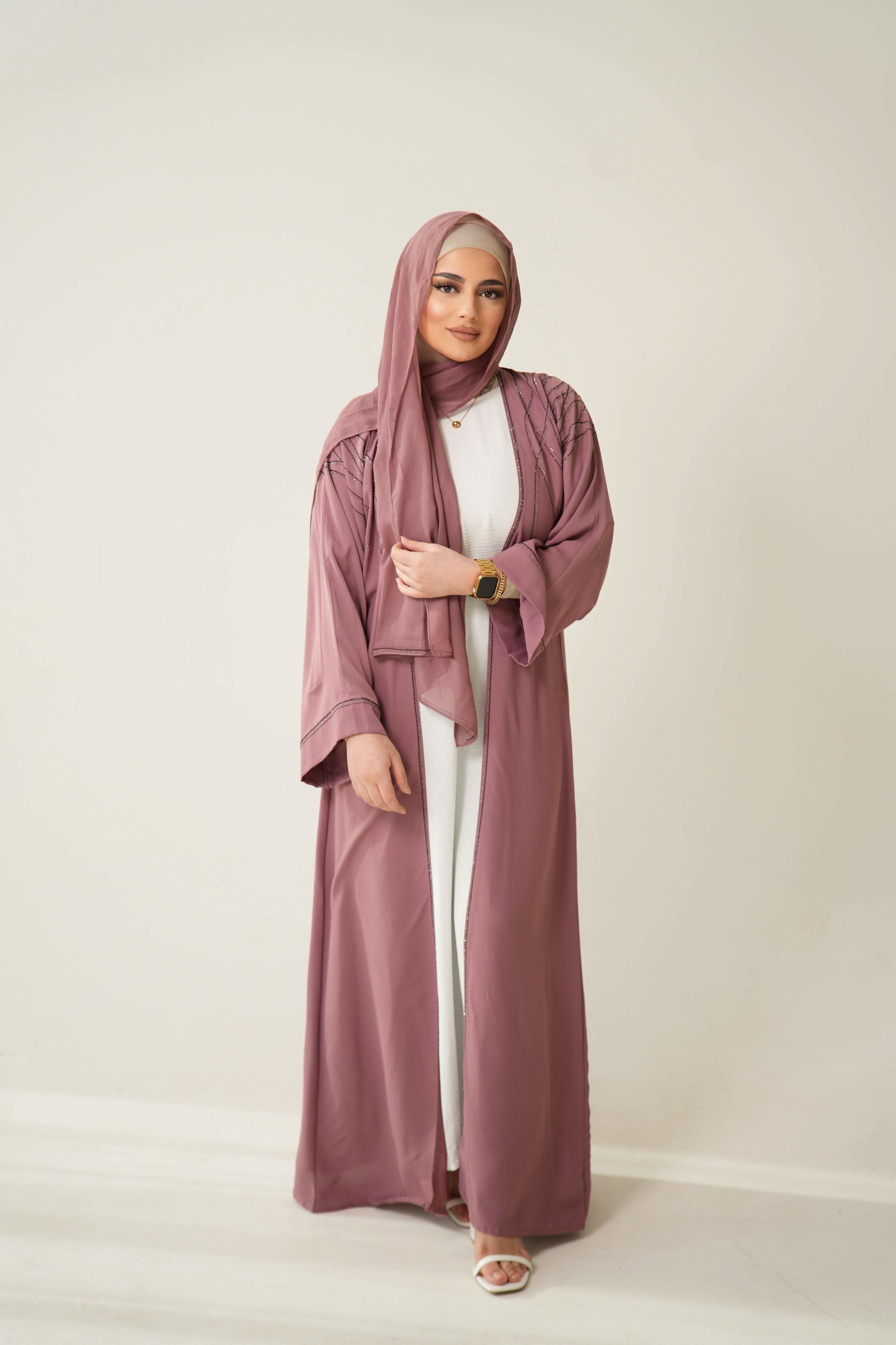 Emirate Abaya - Pink - Losyana.Shop