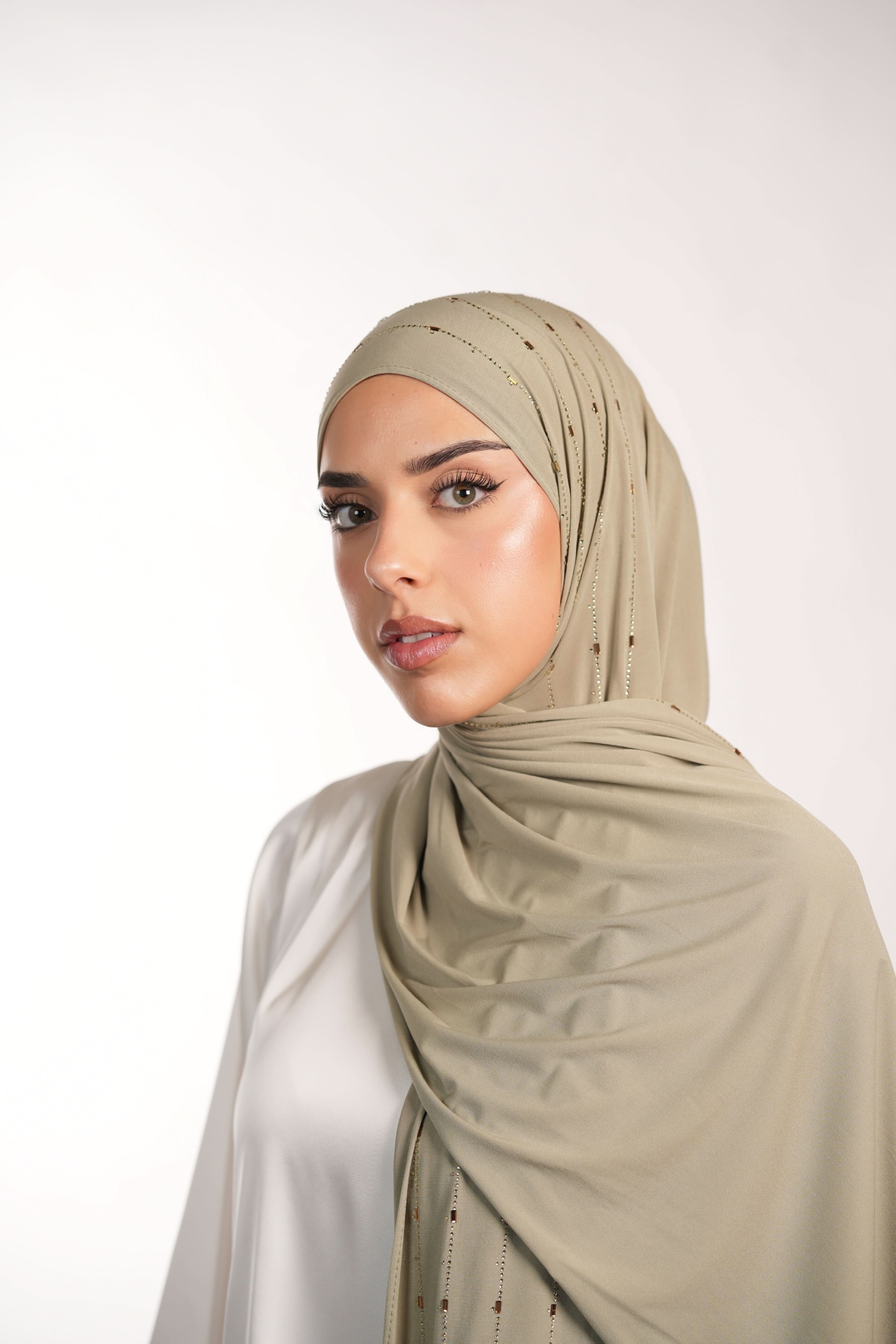 Premium Jersey Strass - pistachio - Losyana.Shop