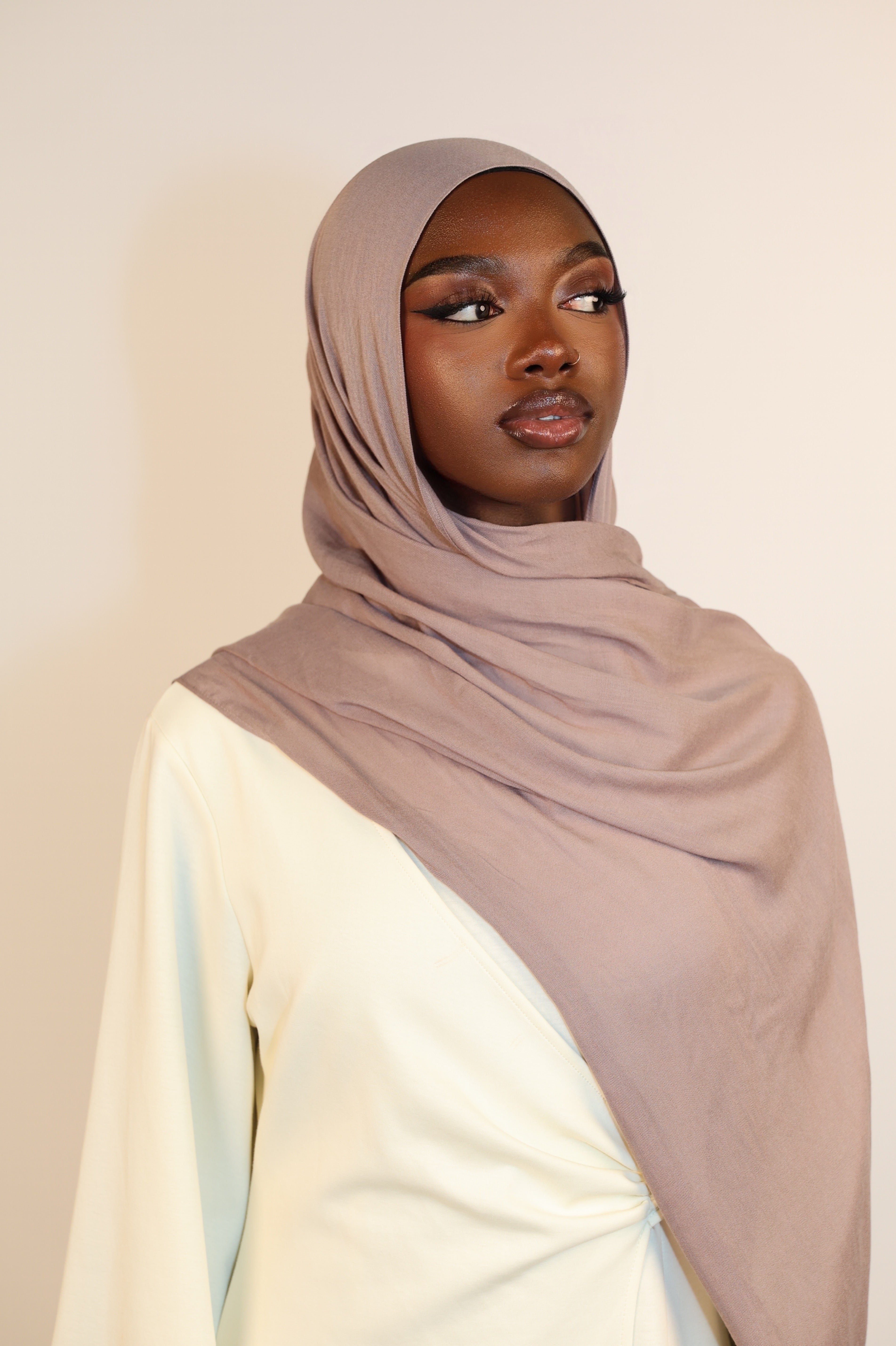 Lightweight Modal Hijab - Taupe Gray