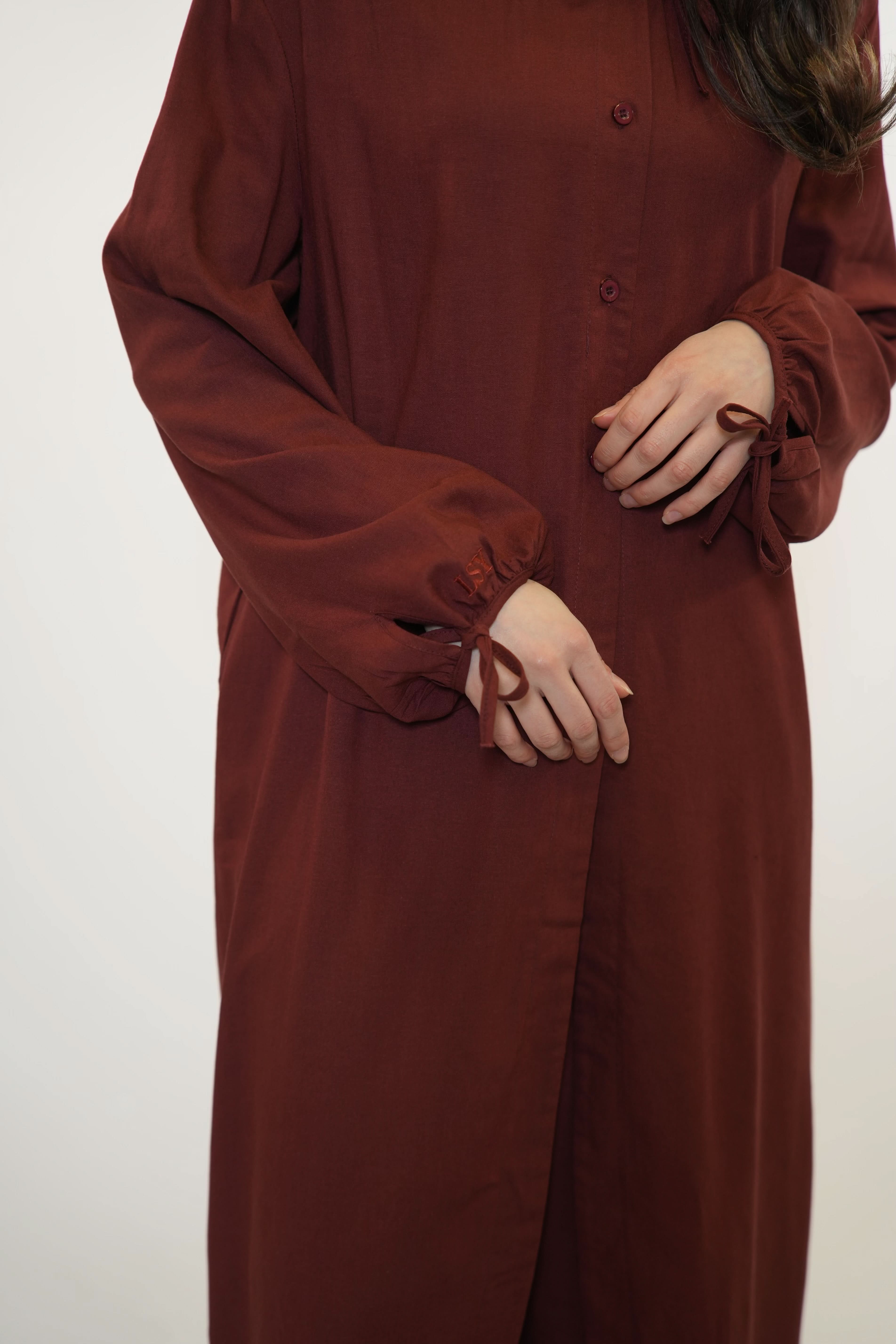 MEDITERRANEAN BREEZE SET - MAROON - Losyana.Shop