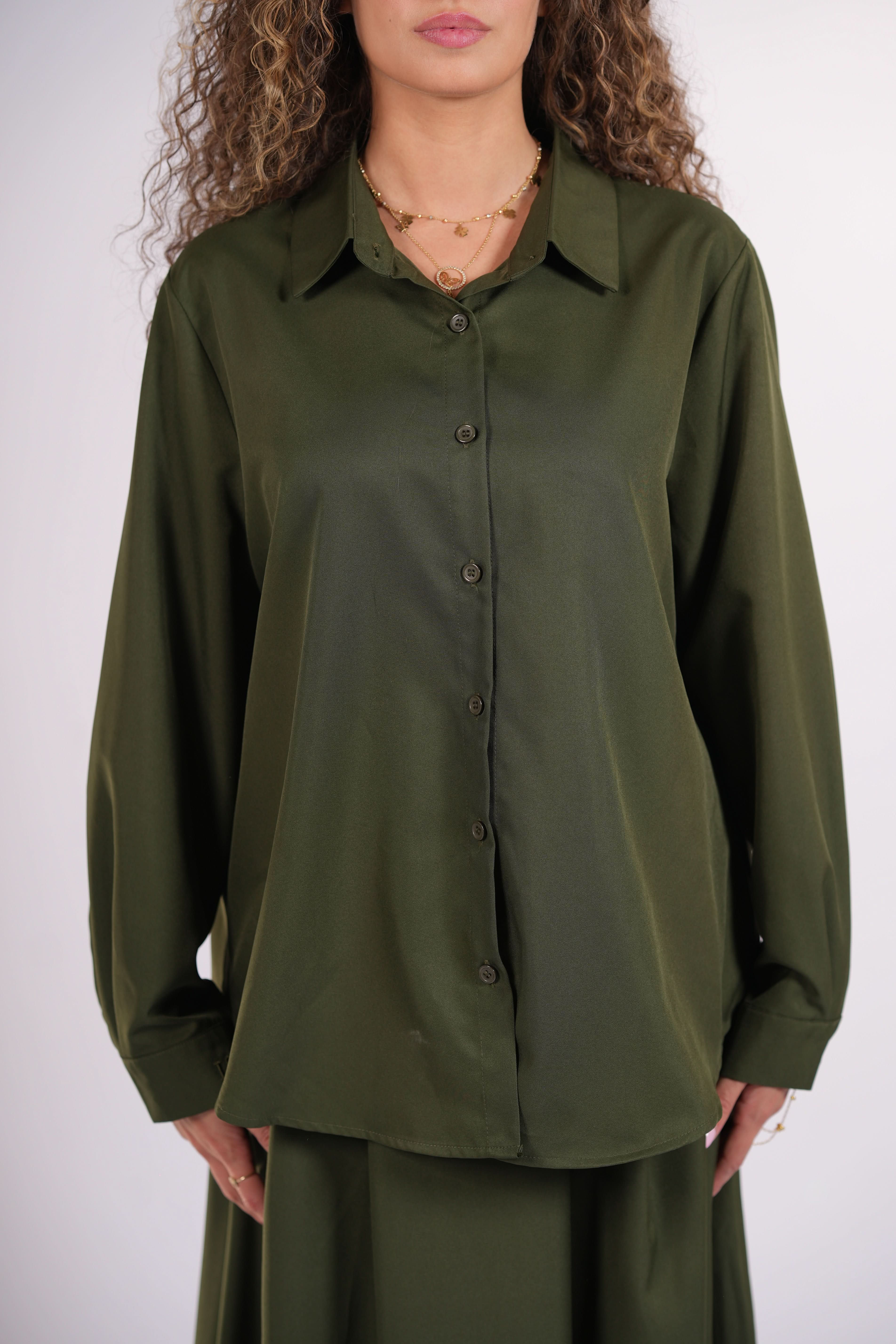 timeless blouse - khaki green - Losyana.Shop