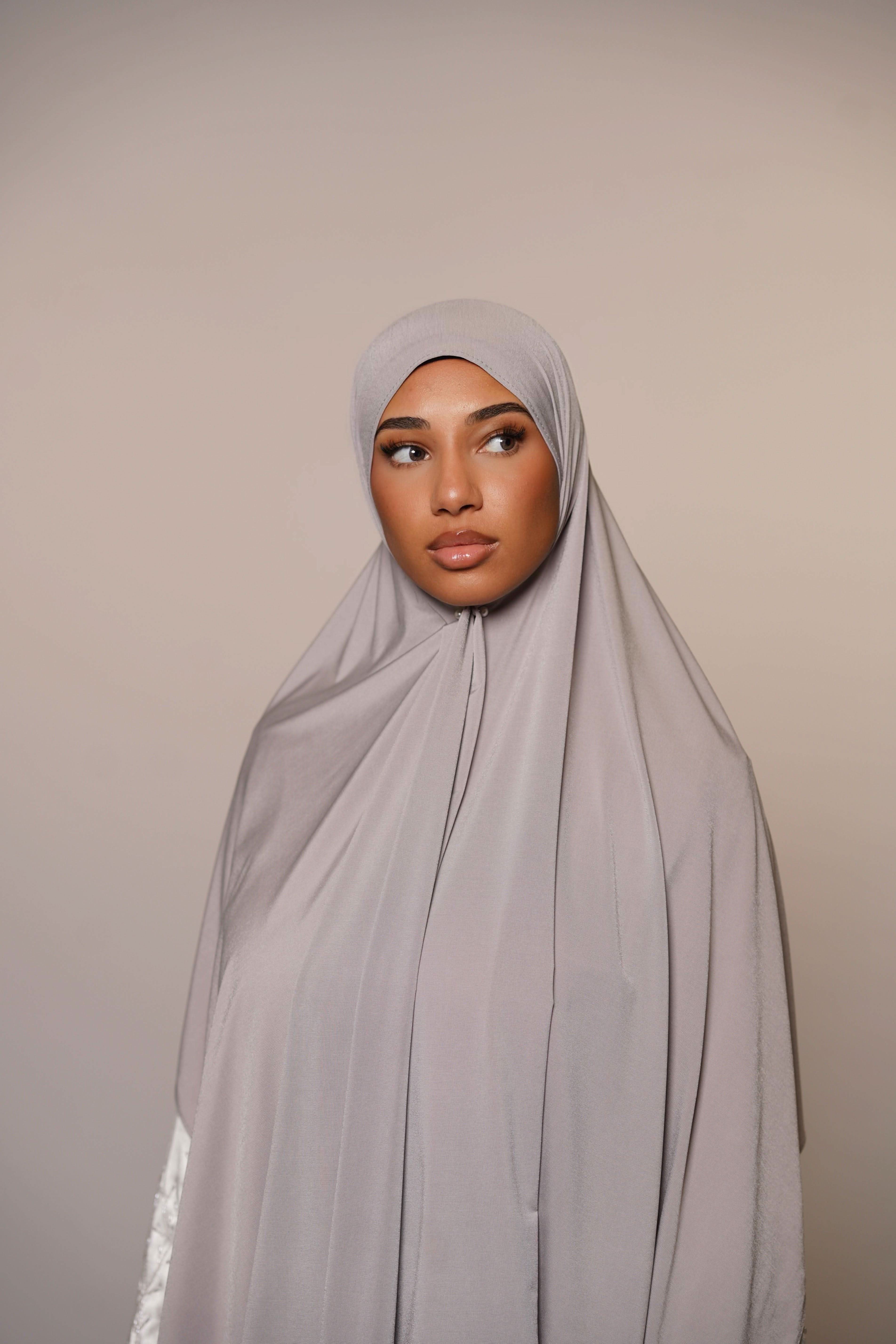 Satin Premium Jersey - light grey - Losyana.Shop