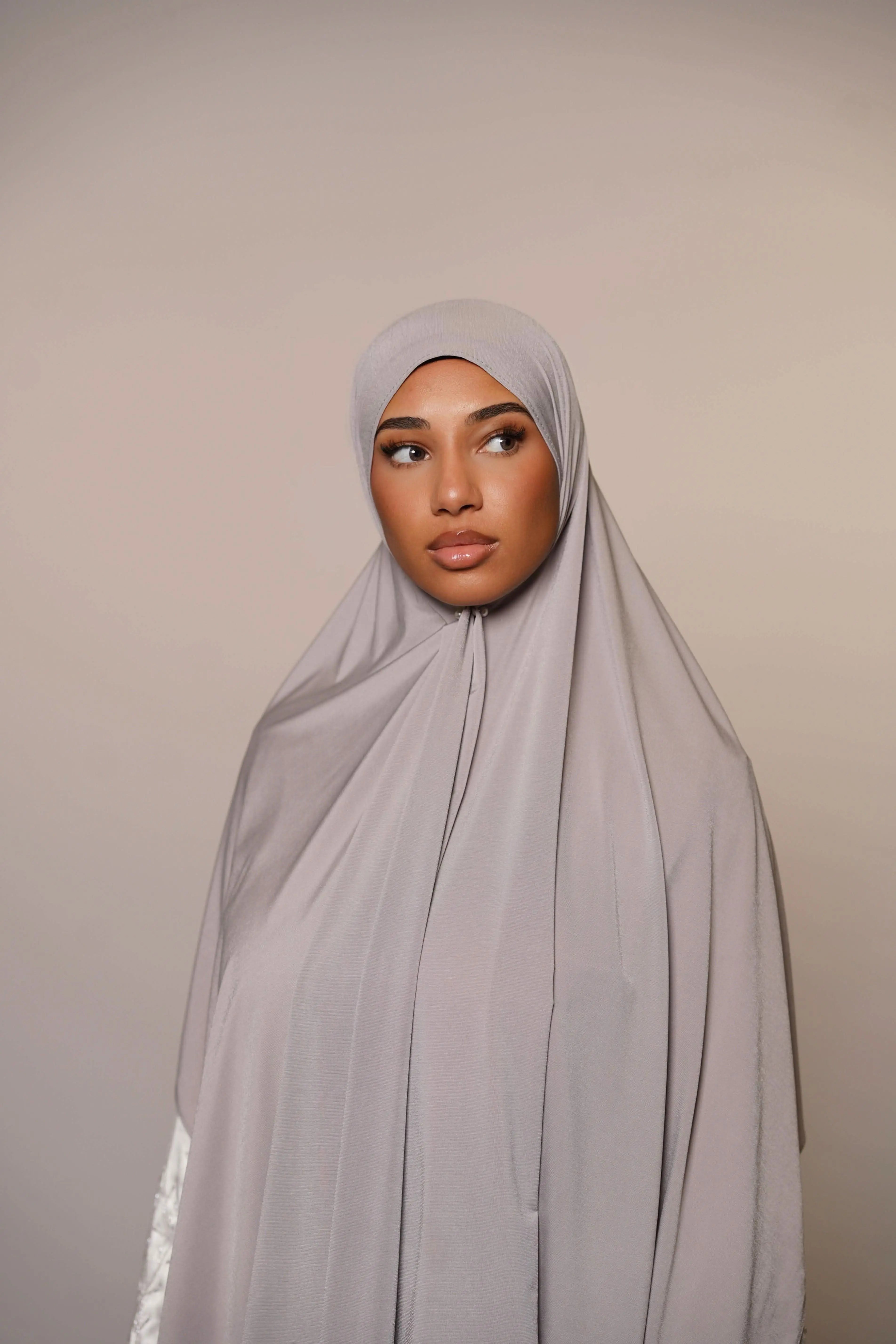 Satin Premium Jersey - light grey - Losyana.Shop