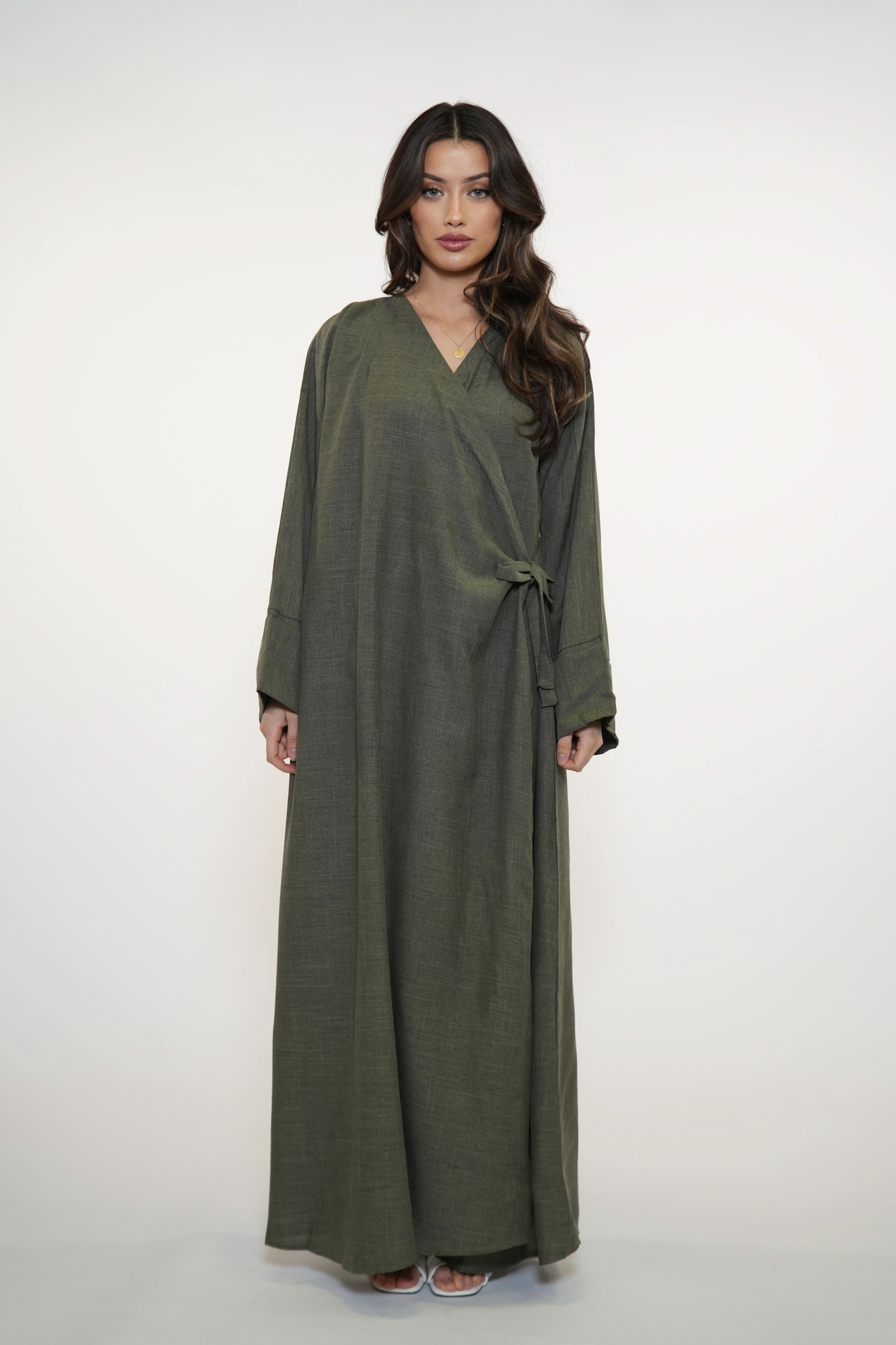 WICKEL ABAYA - KHAKI - Losyana.Shop