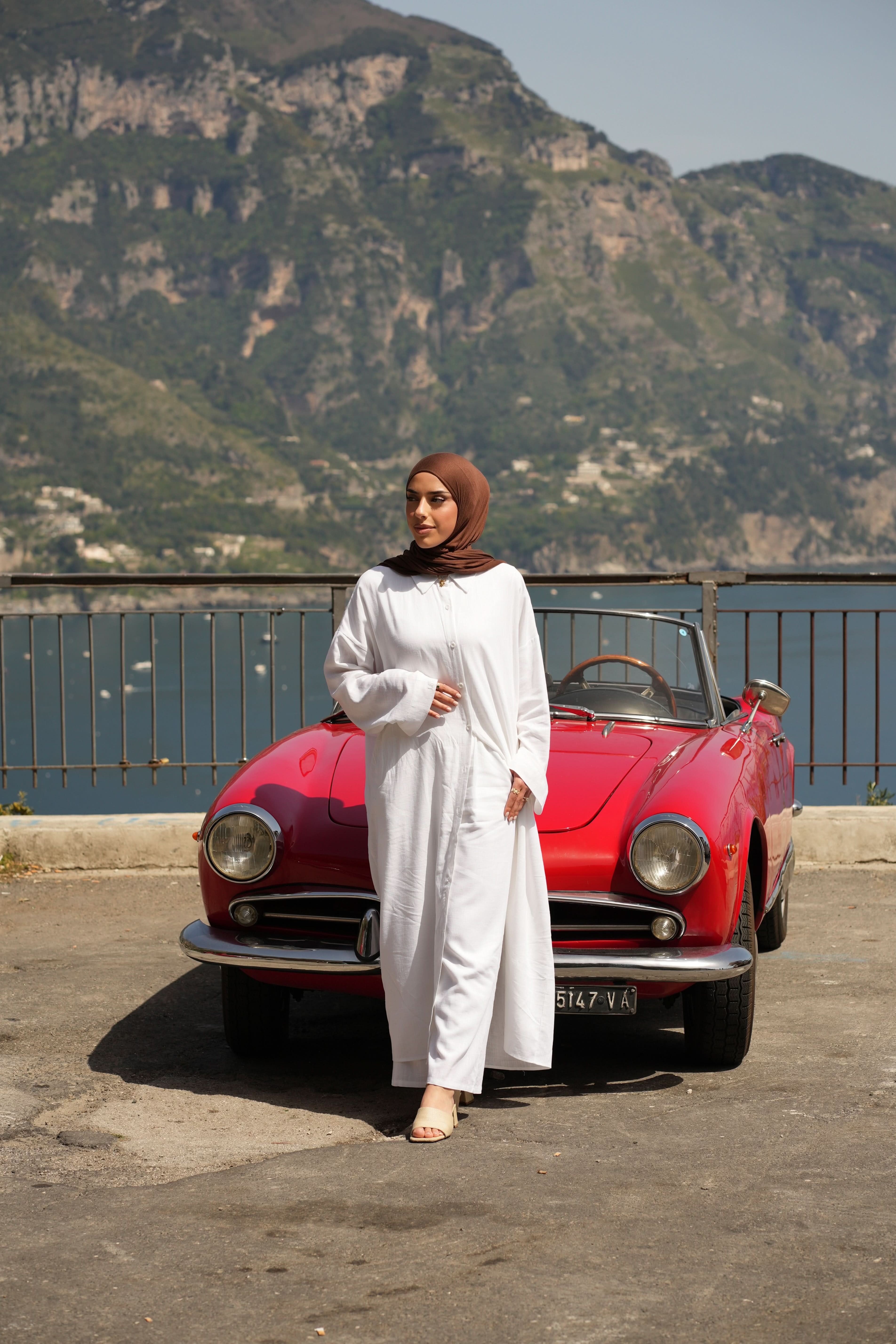 PALMA LINEN SET - WHITE - Losyana.Shop