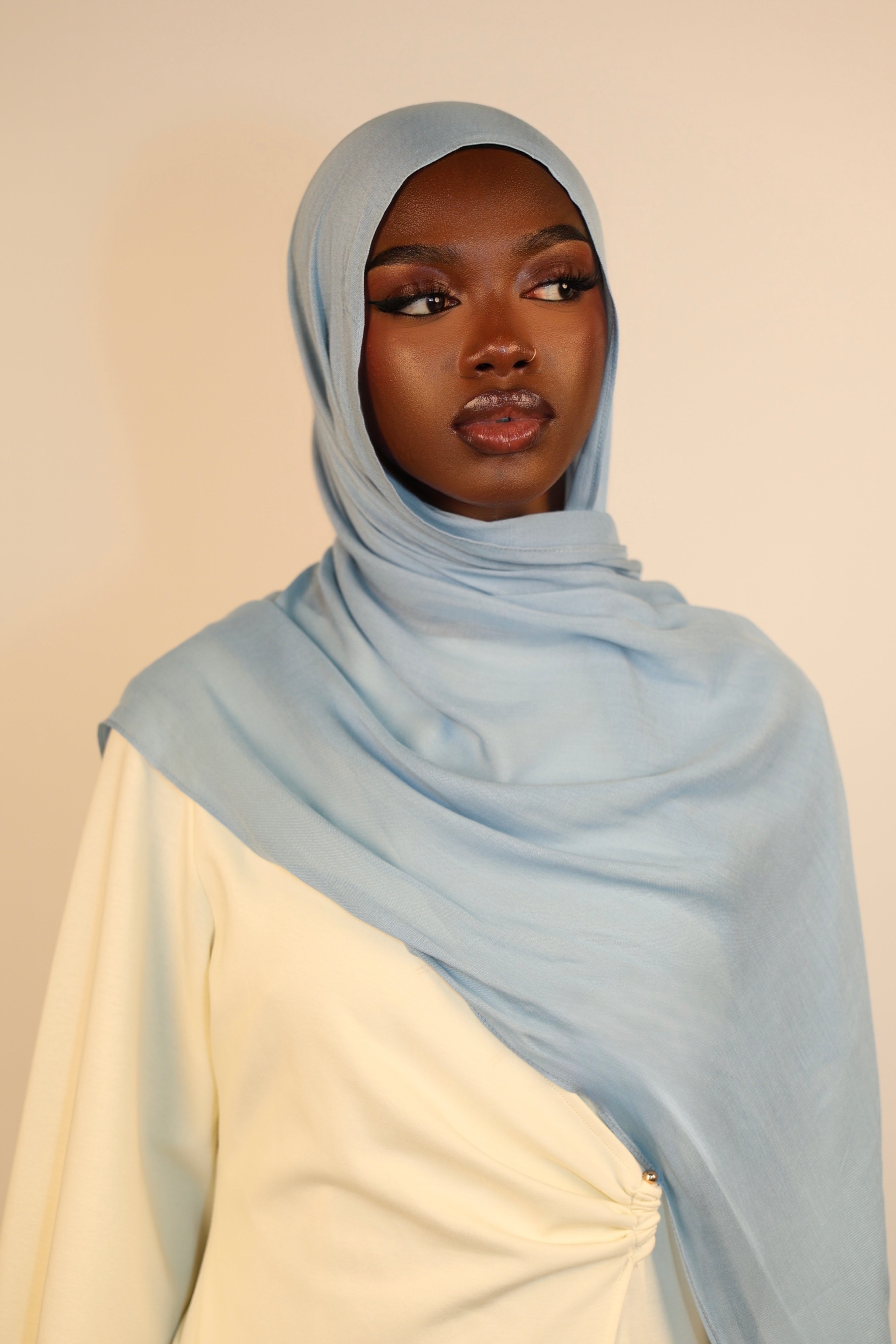 Lightweight Modal Hijab - Dusty Blue