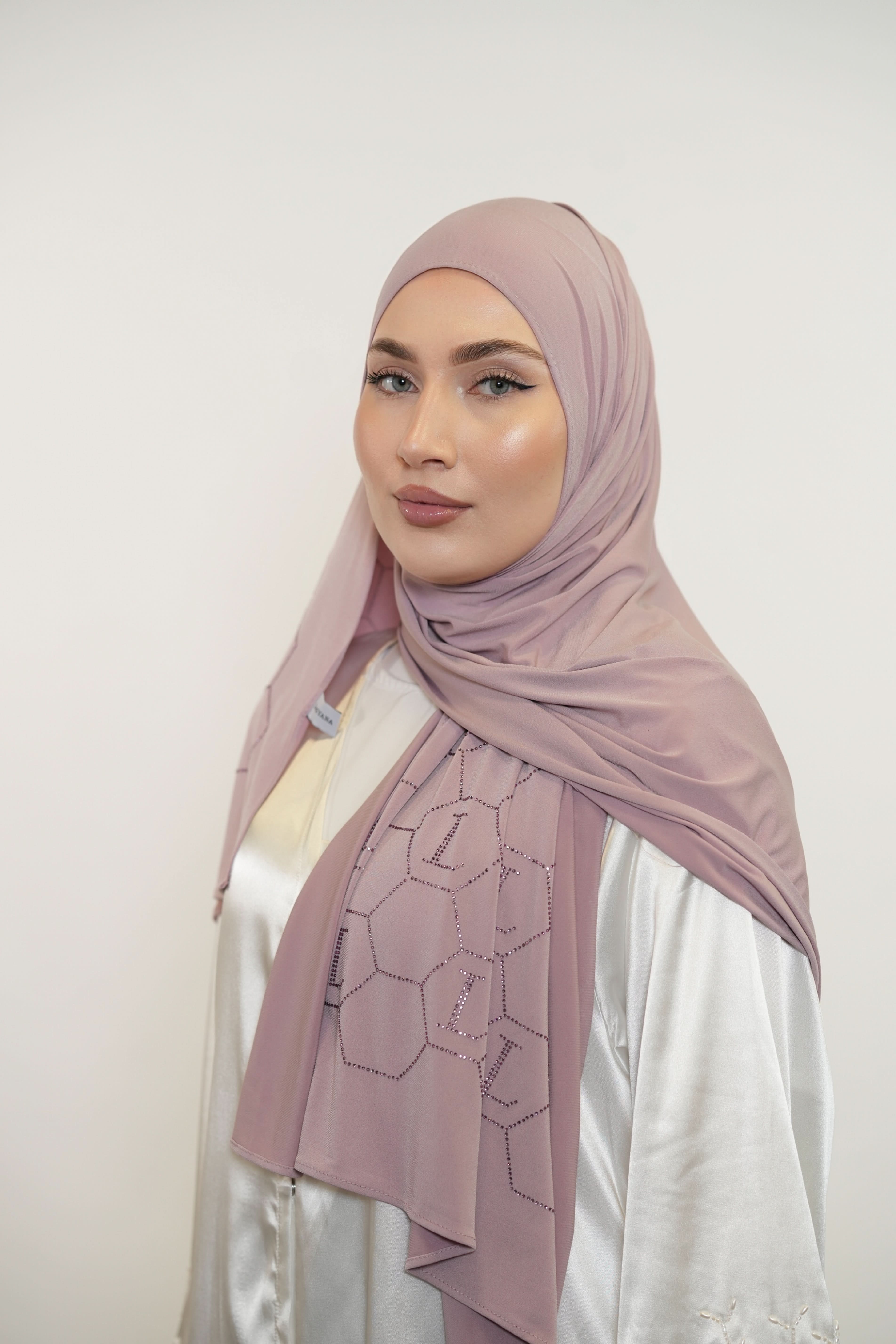 Premium Jersey Strass “L” - dusty pink - Losyana.Shop