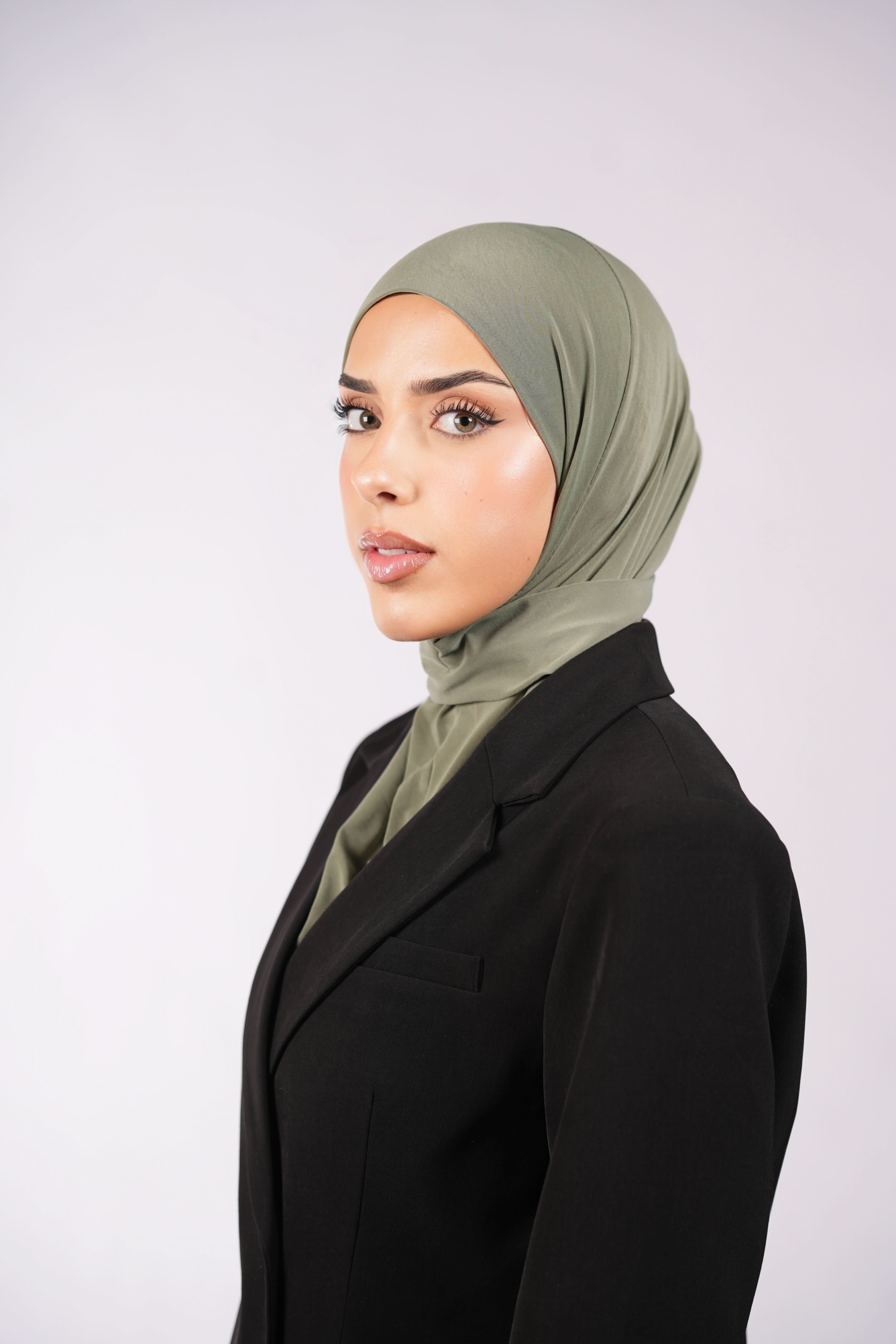 Instant Hijab - olive - Losyana.Shop