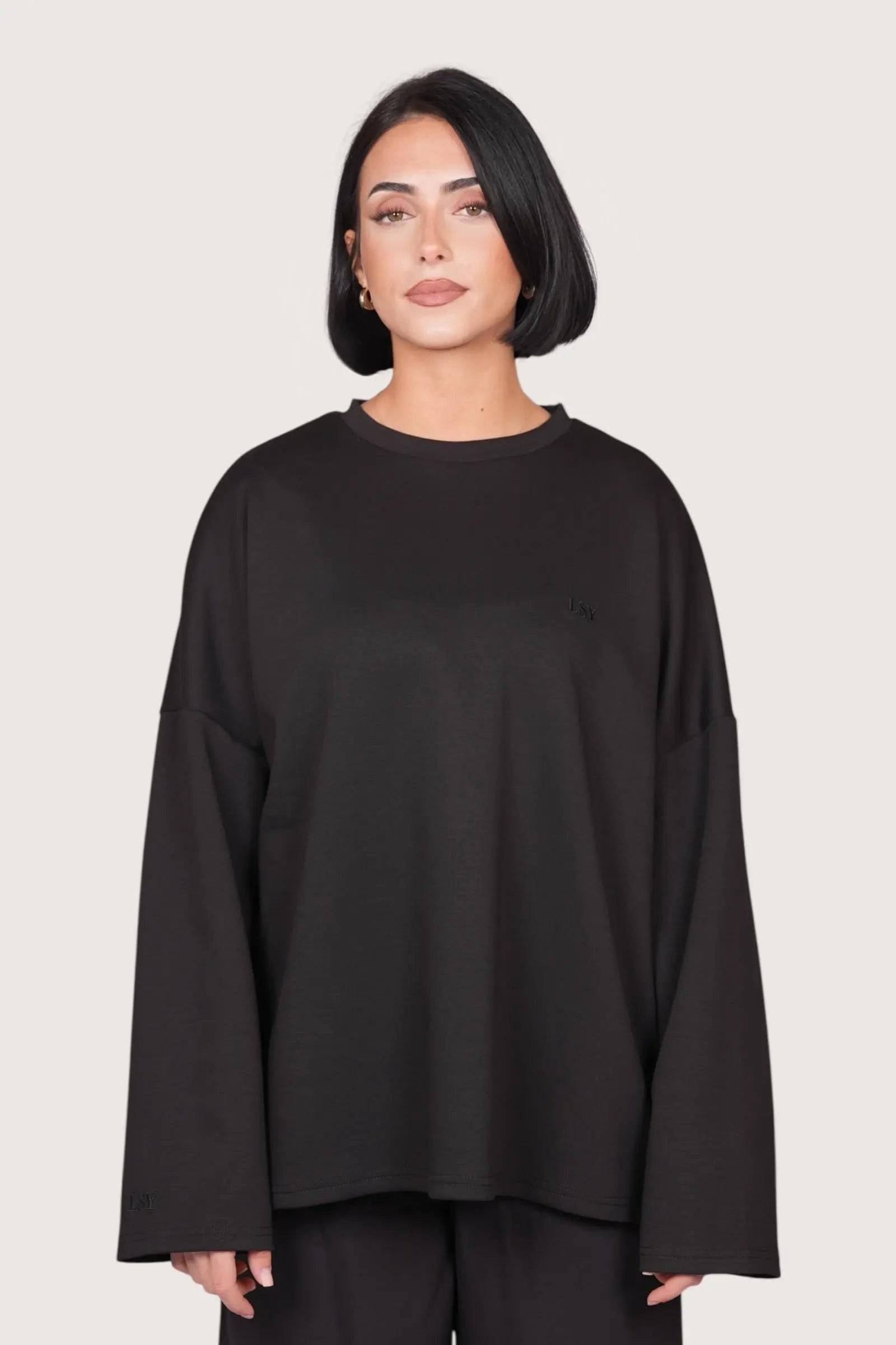 LSY longsleeve - black - Losyana.Shop