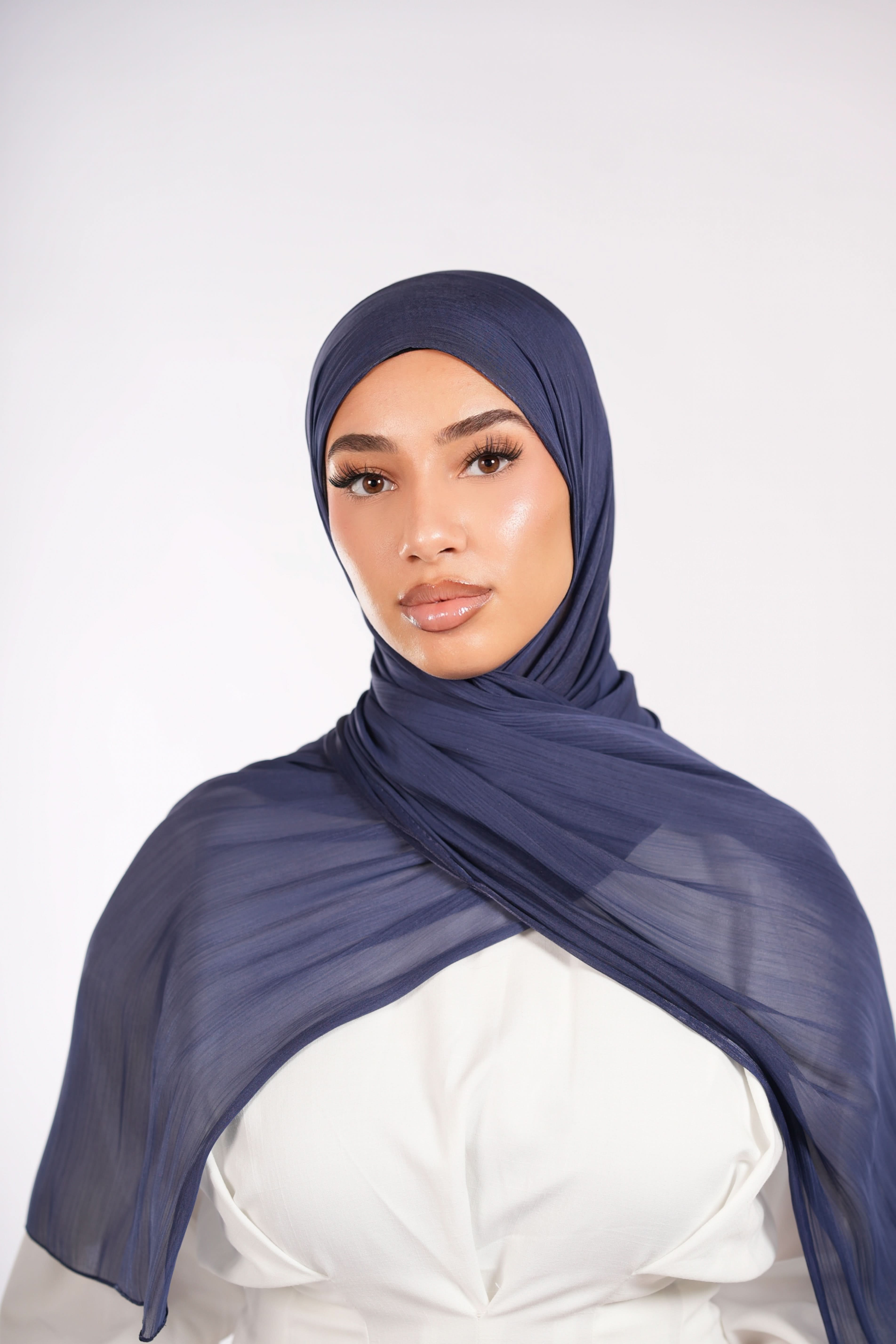Organza Hijab - Navy - Losyana.Shop