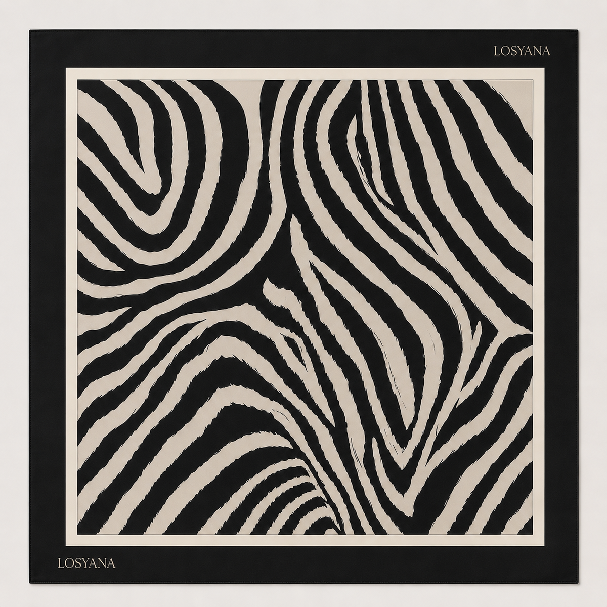 Satin Tuch - zebra