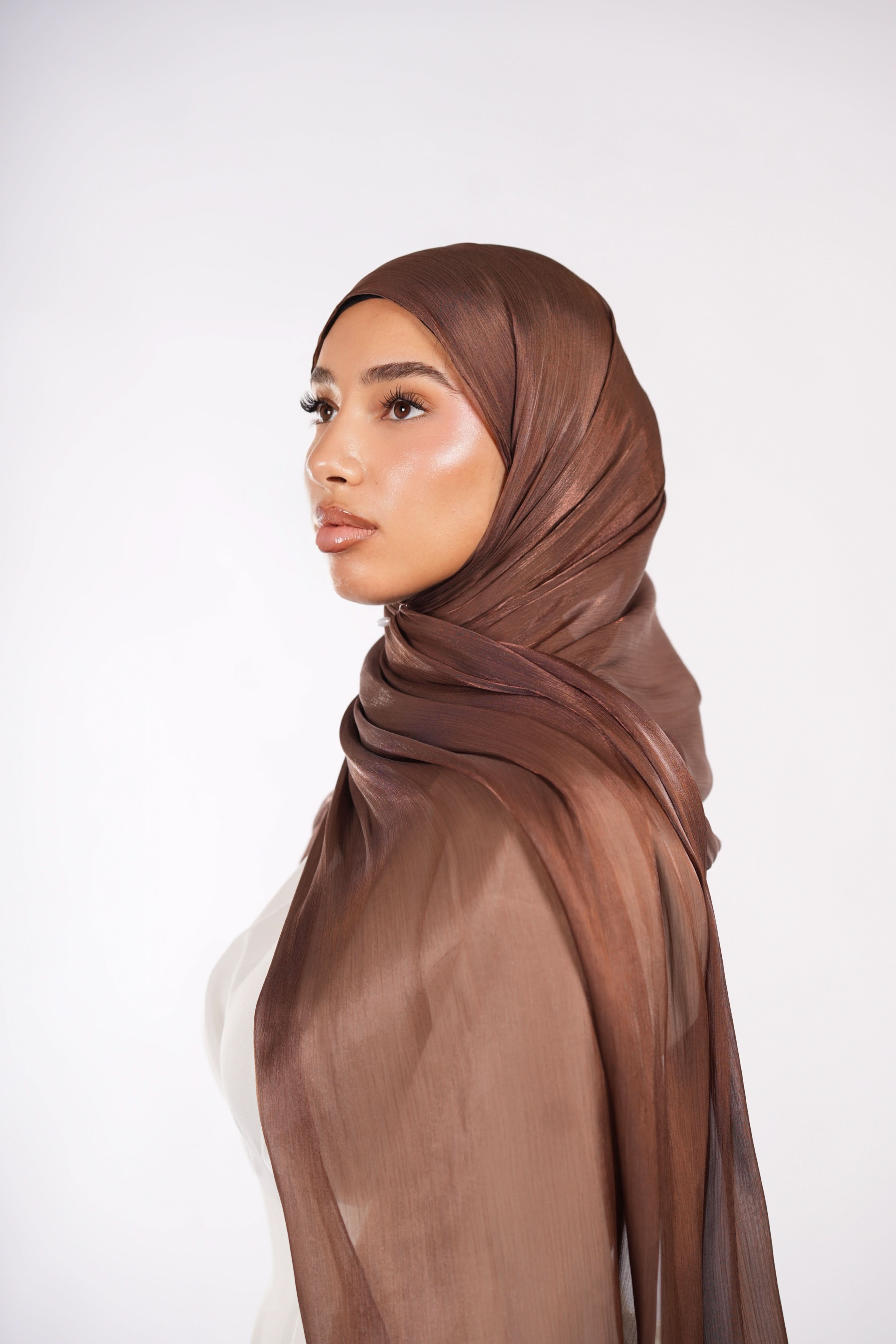 Organza Hijab - Brownie - Losyana.Shop