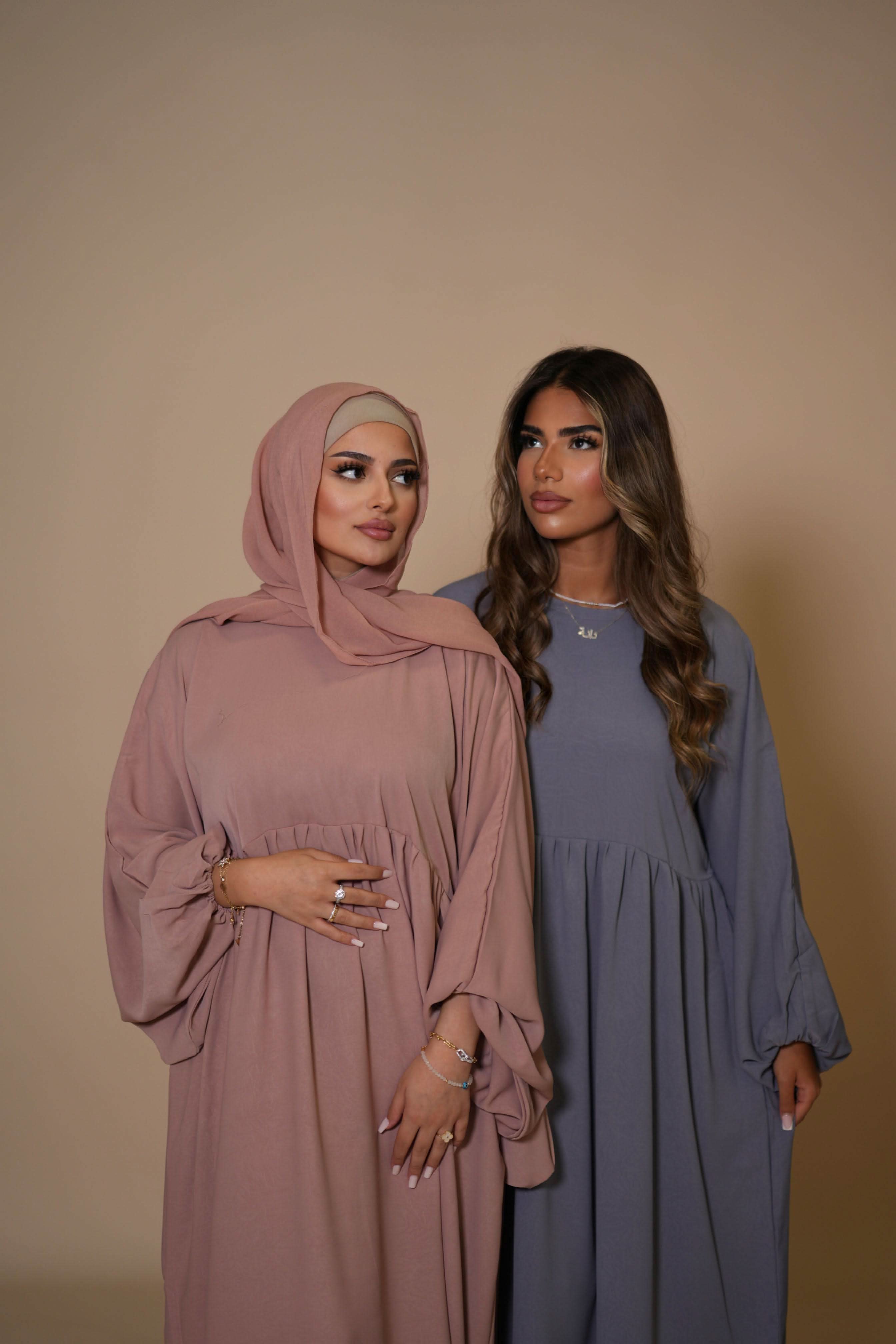 Ballon Abaya - Grey - Losyana.Shop