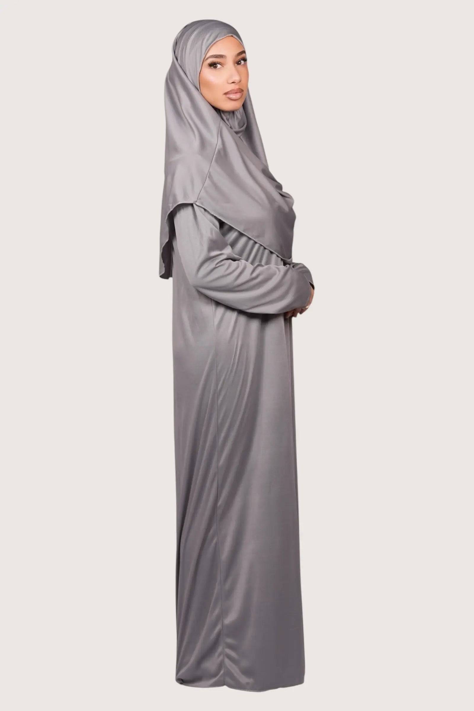 prayer dress jersey - grey Losyana.Shop