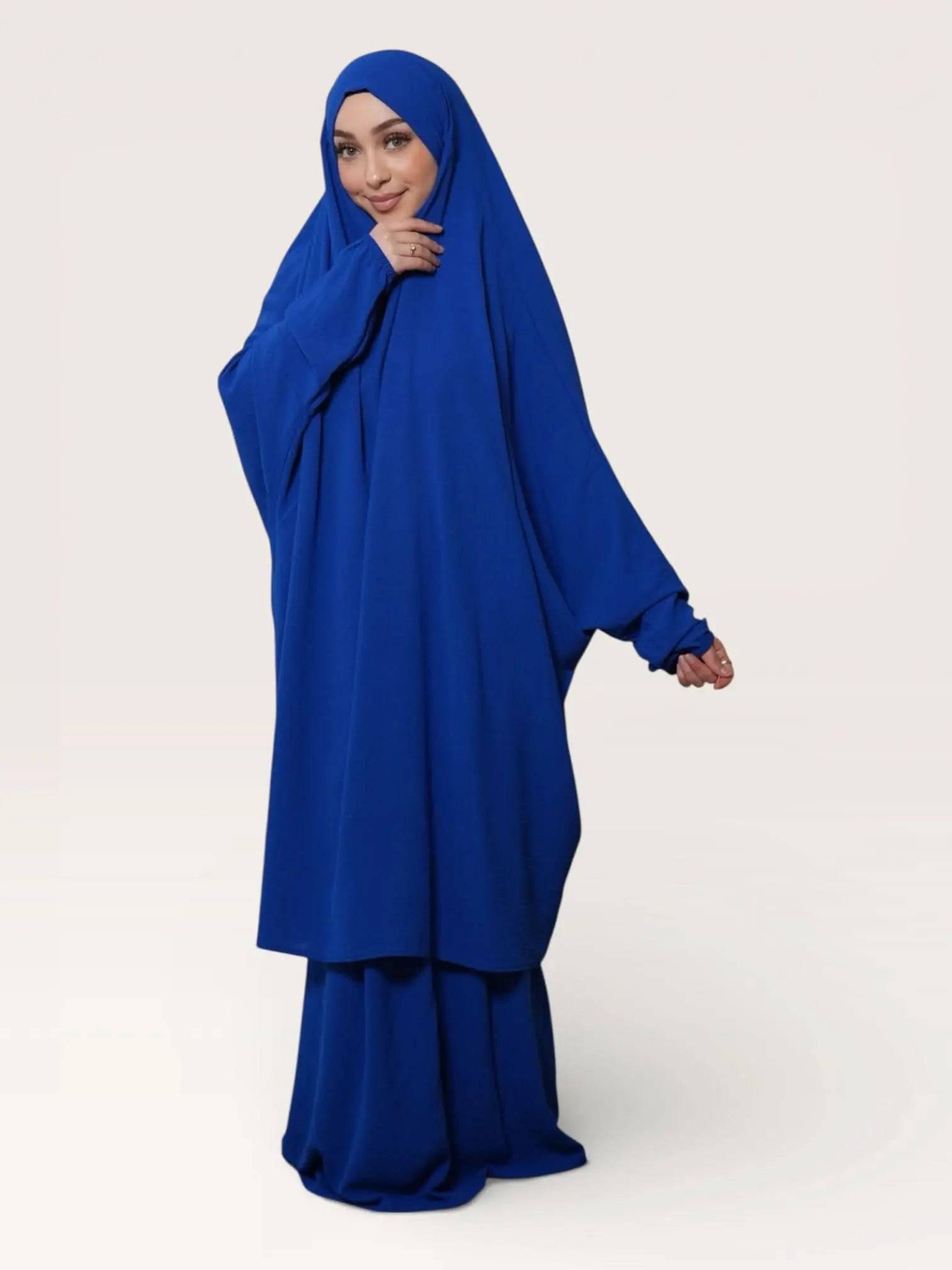 jazz jilbab - royal blue - Losyana.Shop