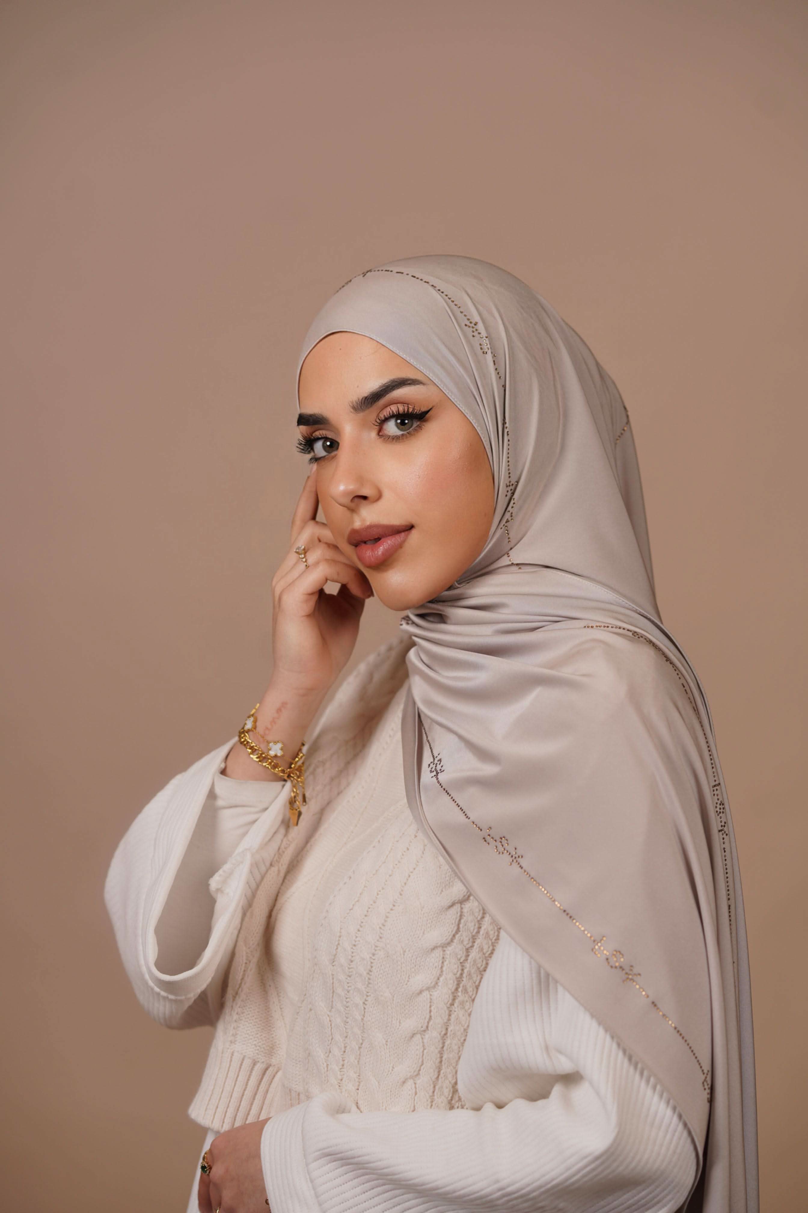 LSY Satin Premium Jersey - ashy beige - Losyana.Shop