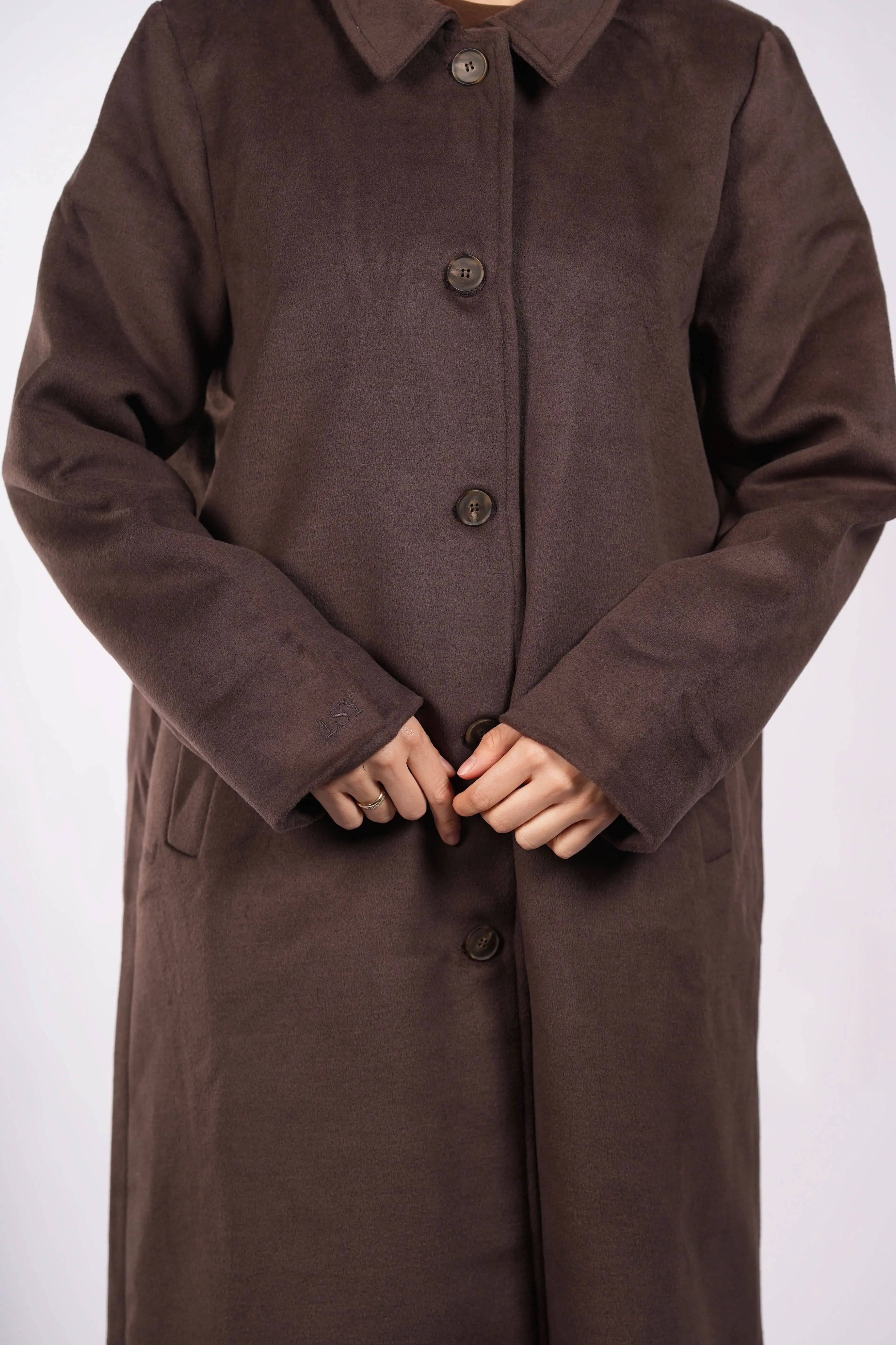 the vienna coat - espresso Losyana.Shop