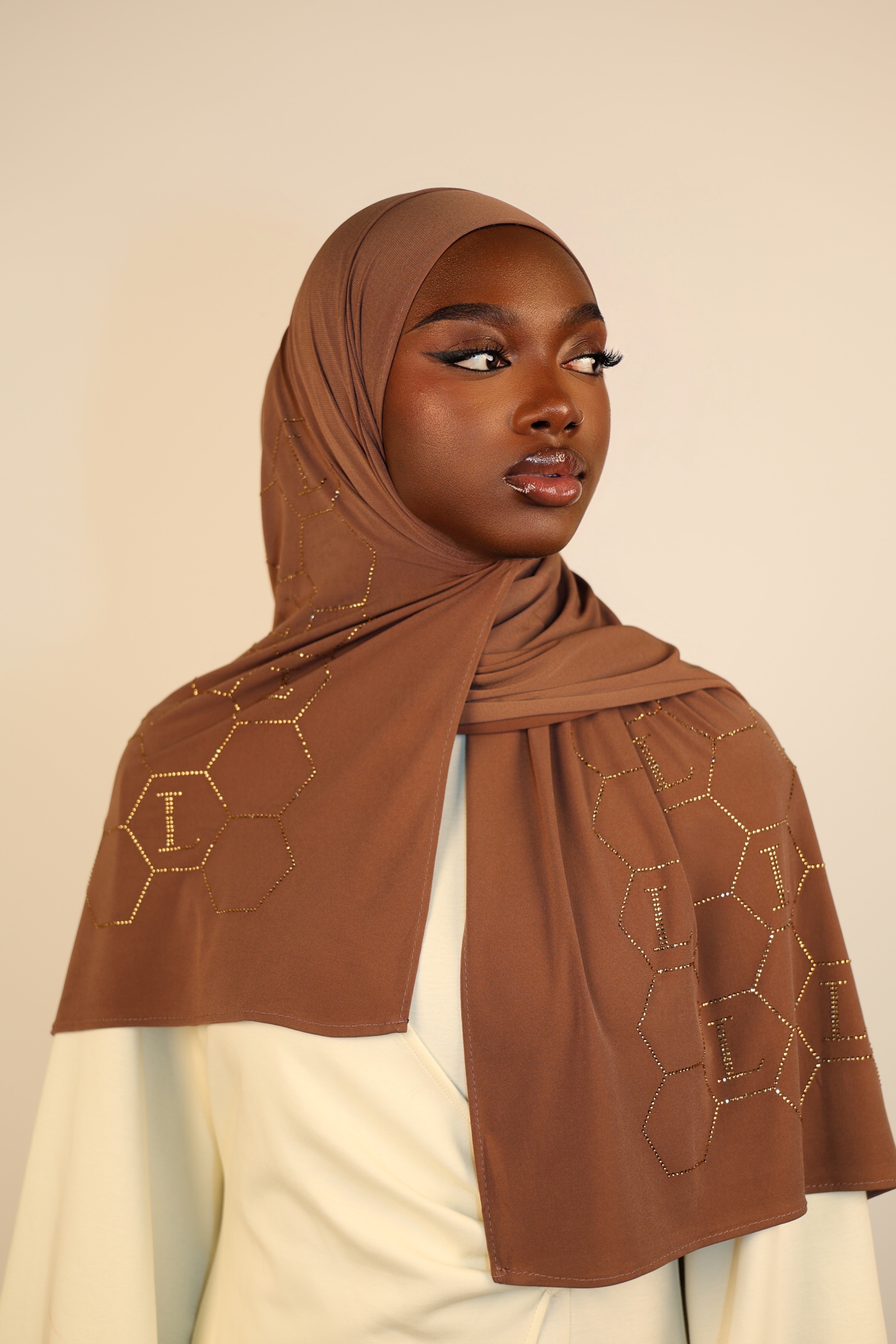 Premium Jersey Strass “L” - sahara