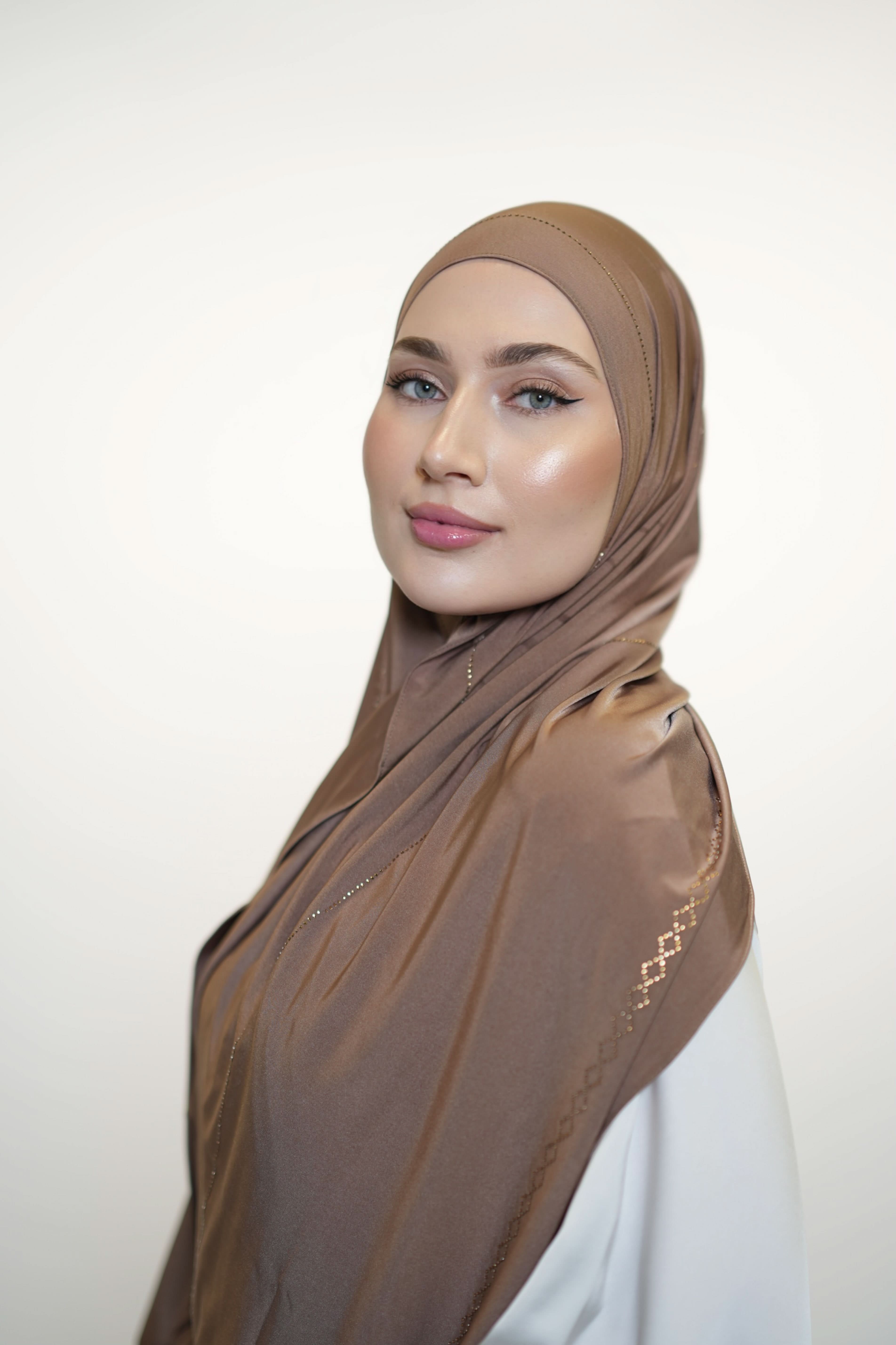 Diamond Satin premium Jersey - caramel - Losyana.Shop