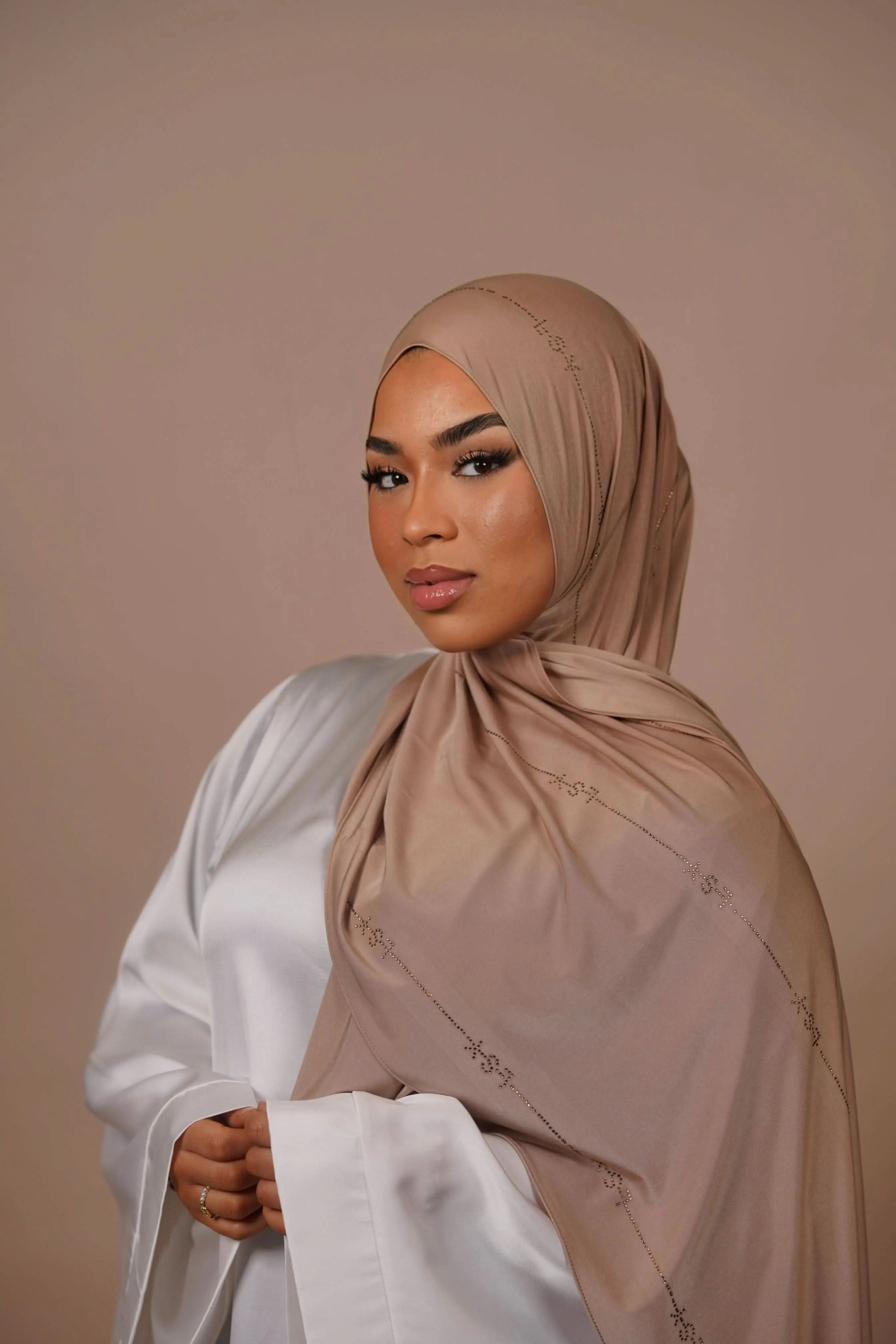 LSY Satin Premium Jersey - golden beige - Losyana.Shop