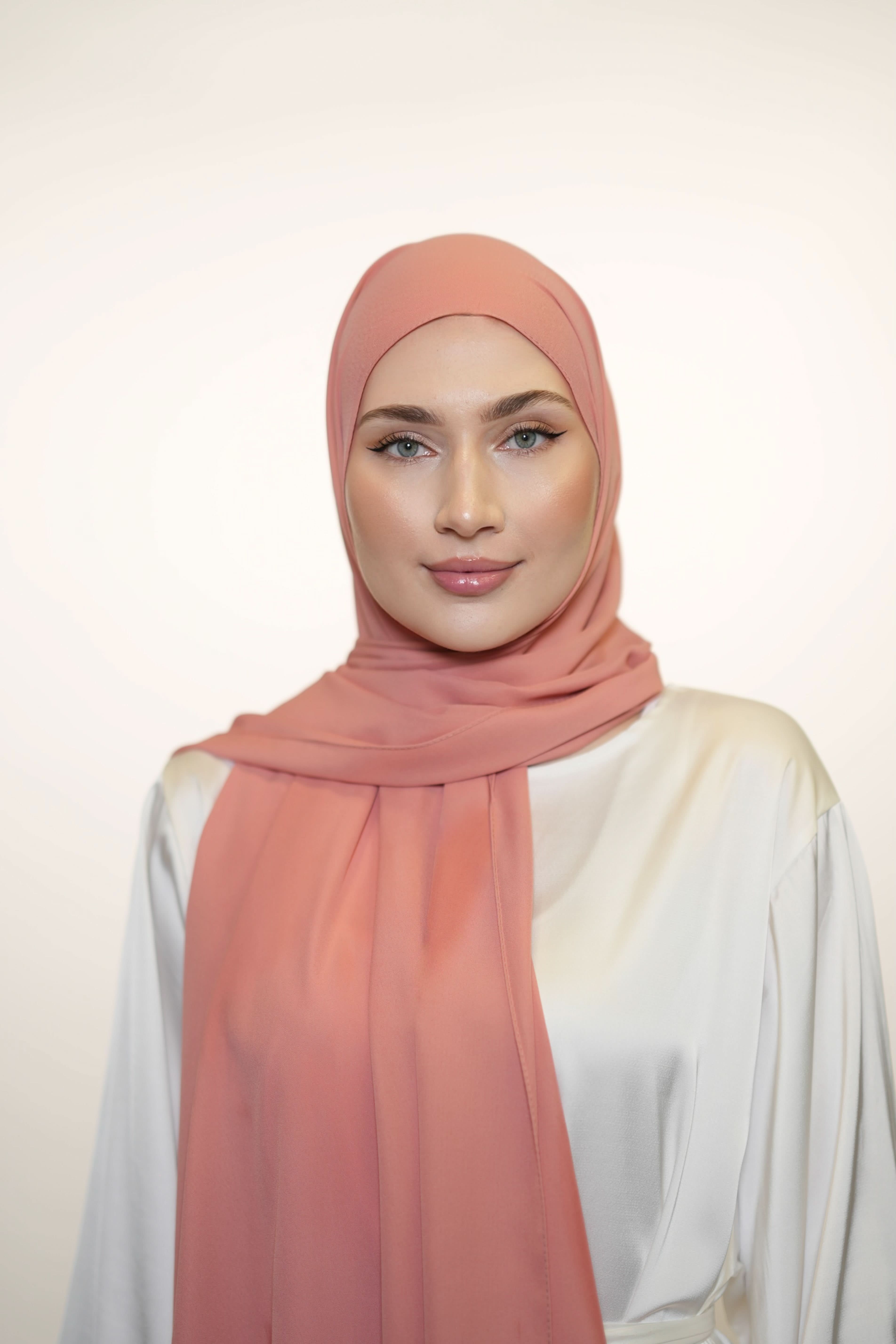 Crepe - coral - Losyana.Shop