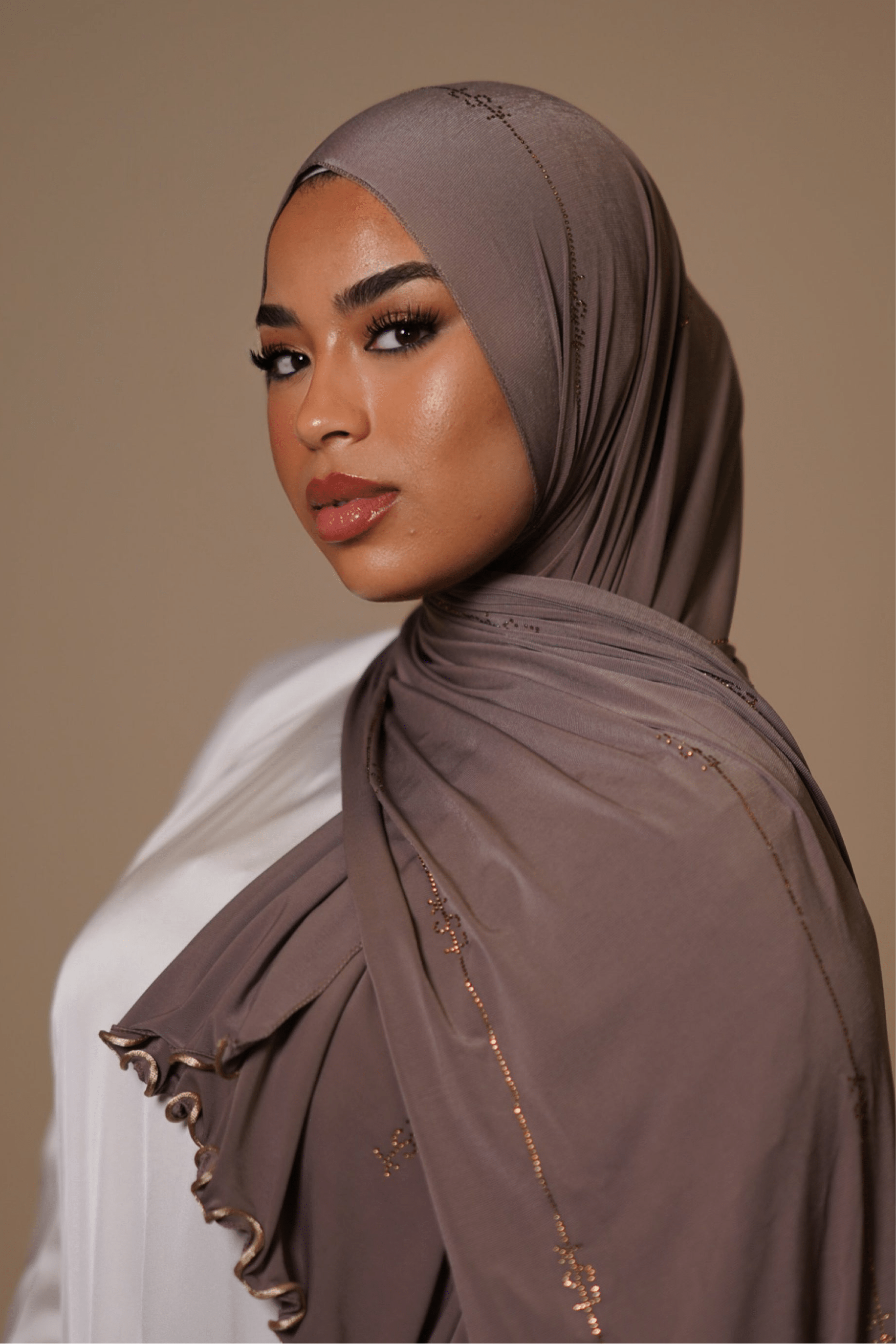 LSY Diamond Premium Jersey - mocca brown - Losyana.Shop