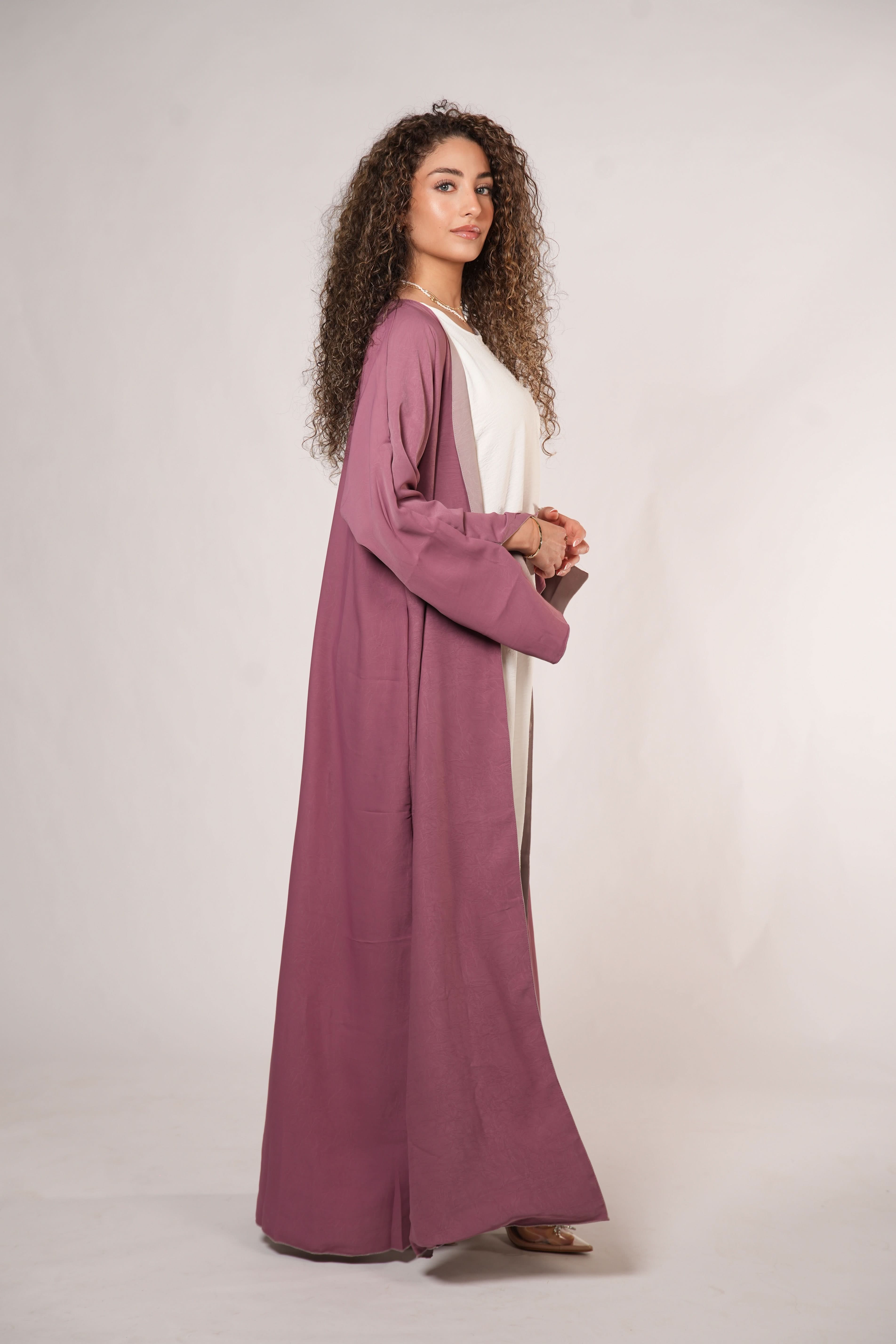 2 in 1 Abaya - rose/pink - Losyana.Shop