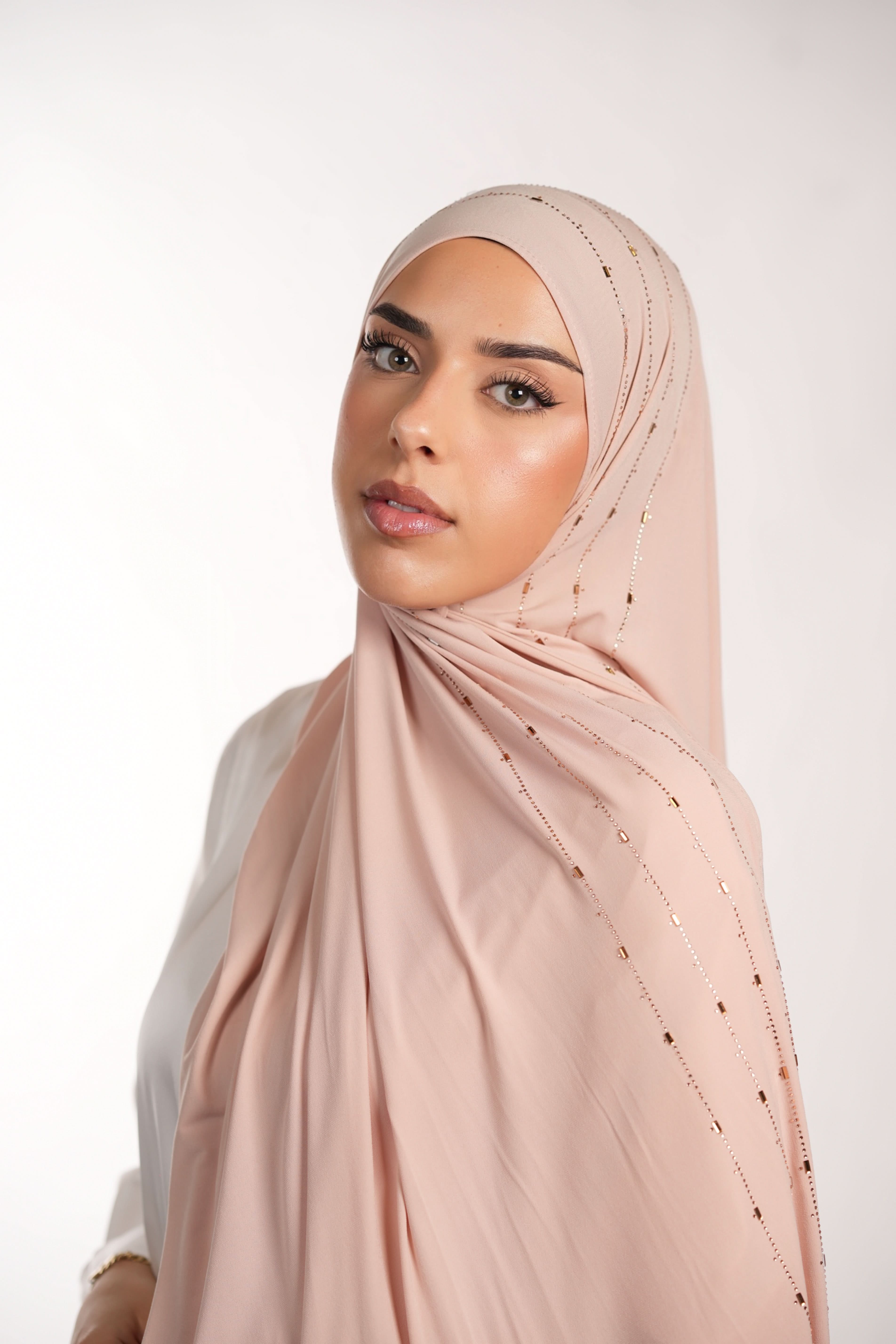 Premium Jersey Strass - light rose - Losyana.Shop