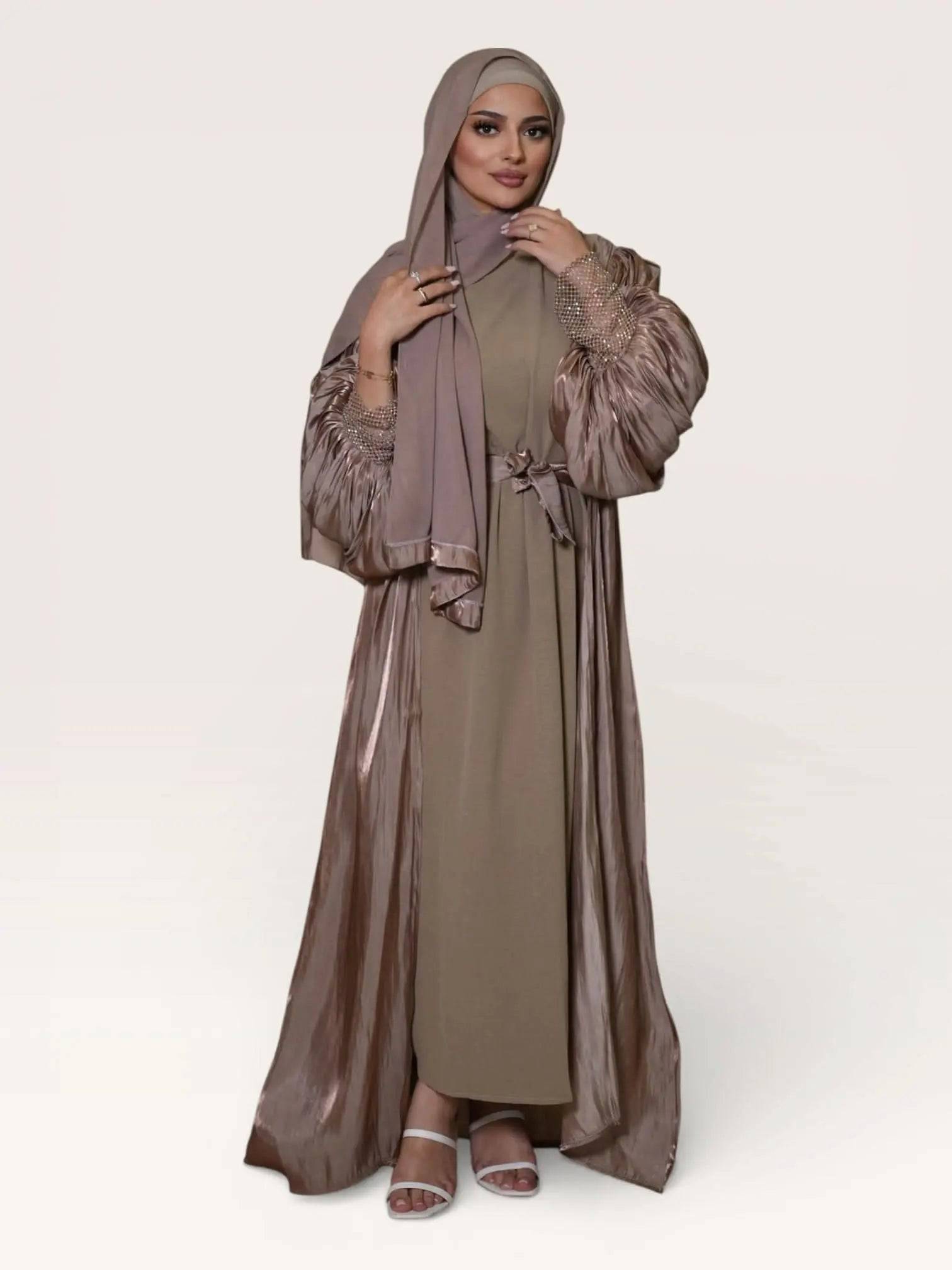 Dubai Abaya - golden beige - Losyana.Shop