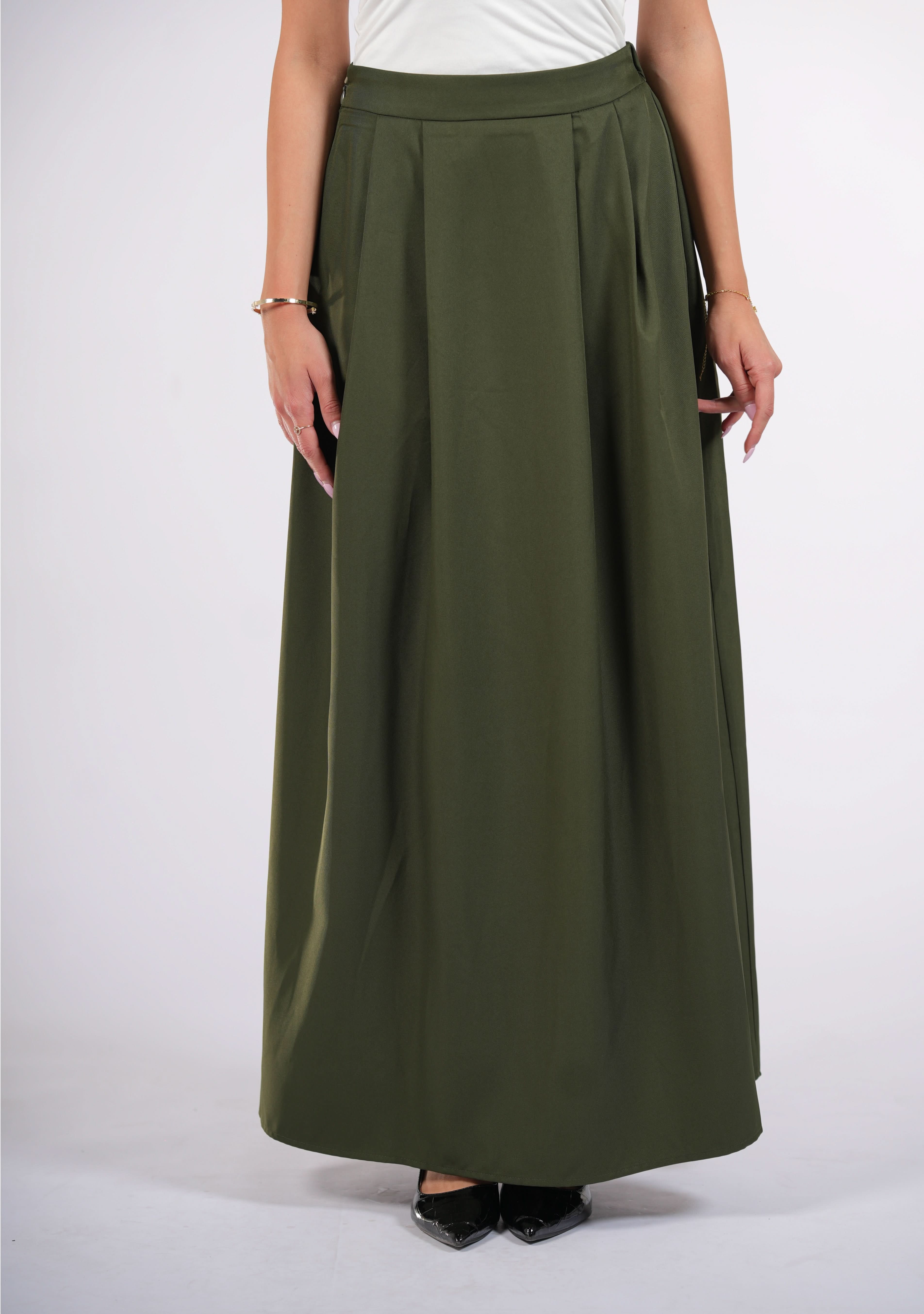timeless skirt - khaki green - Losyana.Shop
