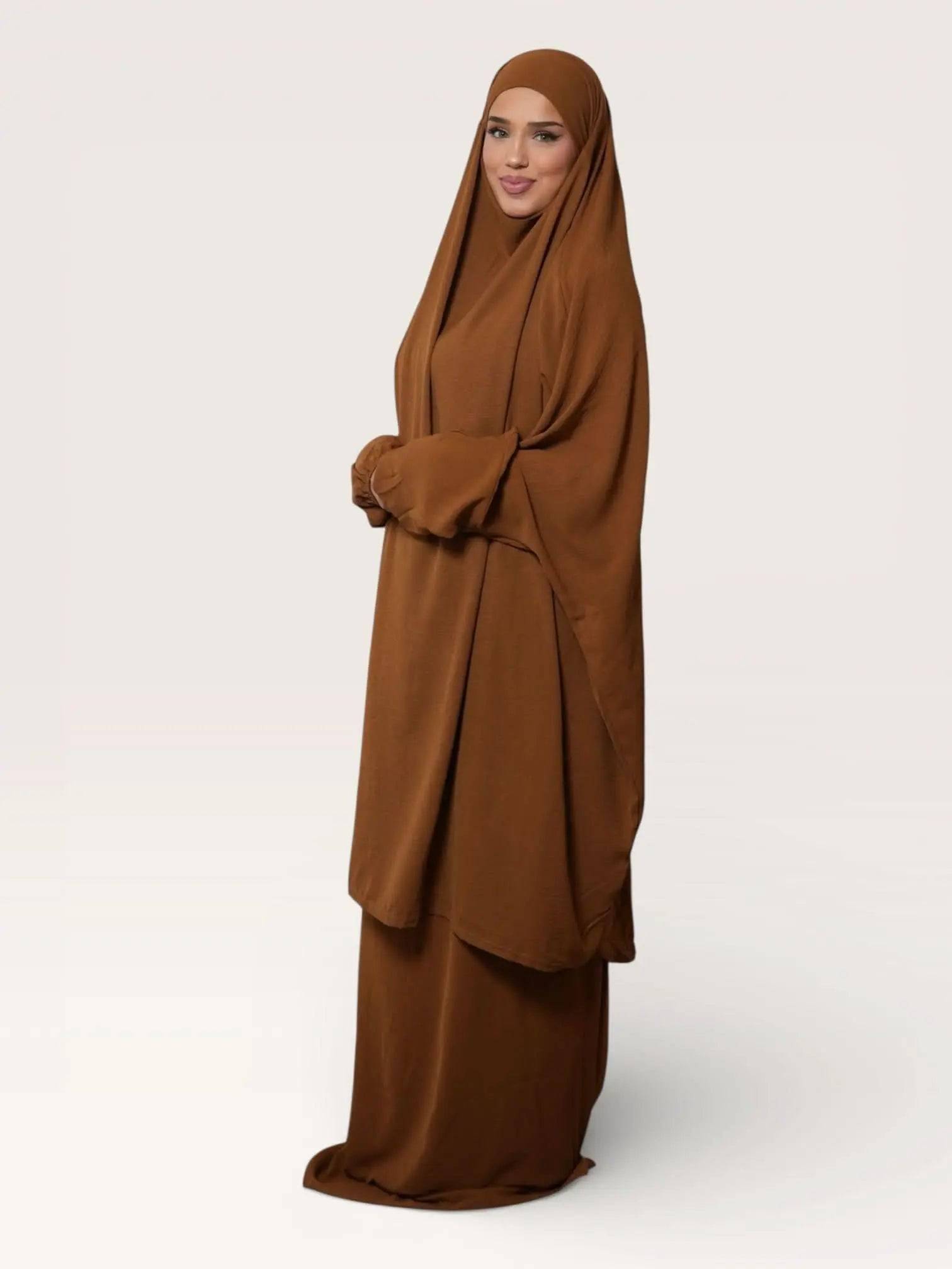 jazz jilbab - bronze - Losyana.Shop