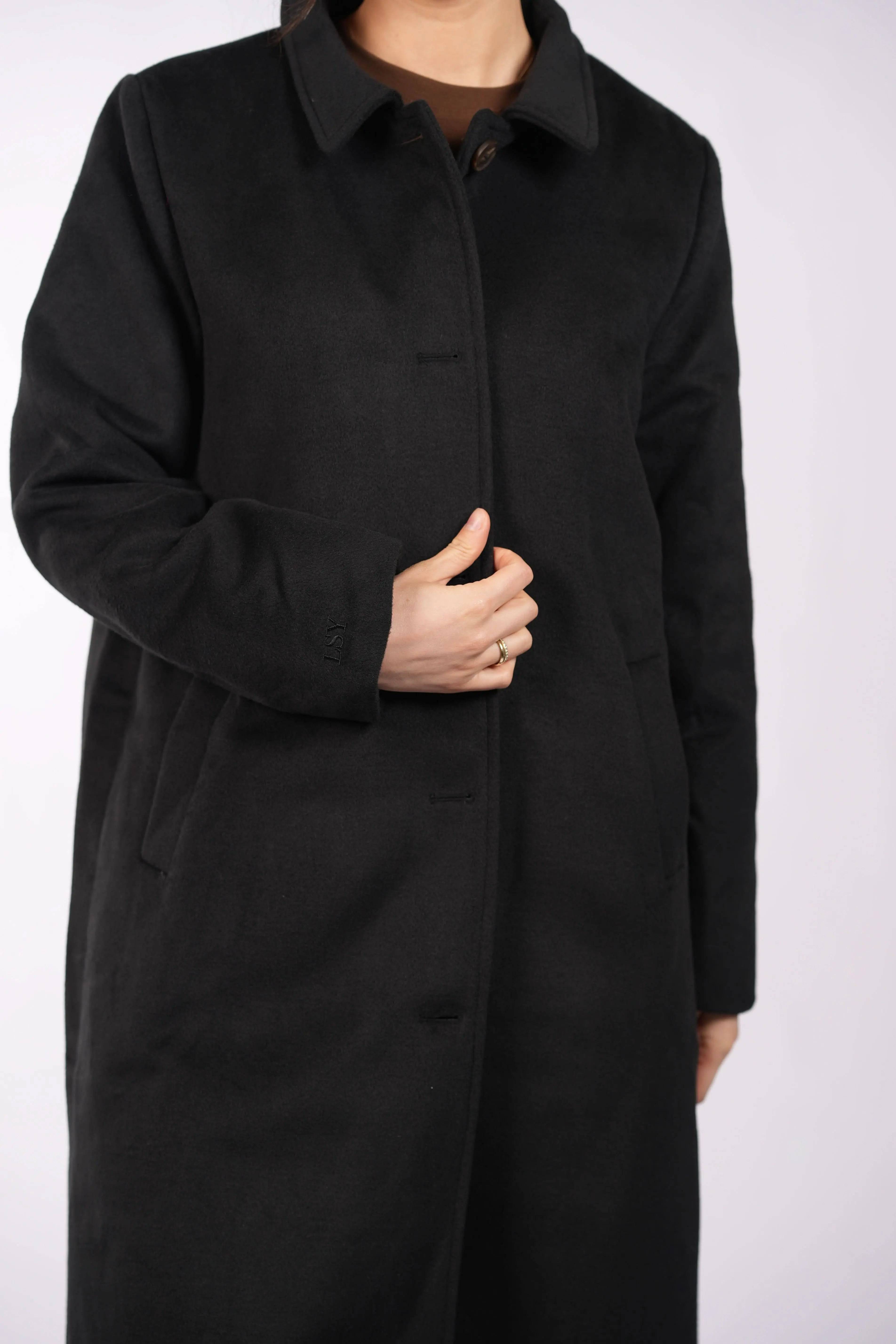 the vienna coat - black Losyana.Shop