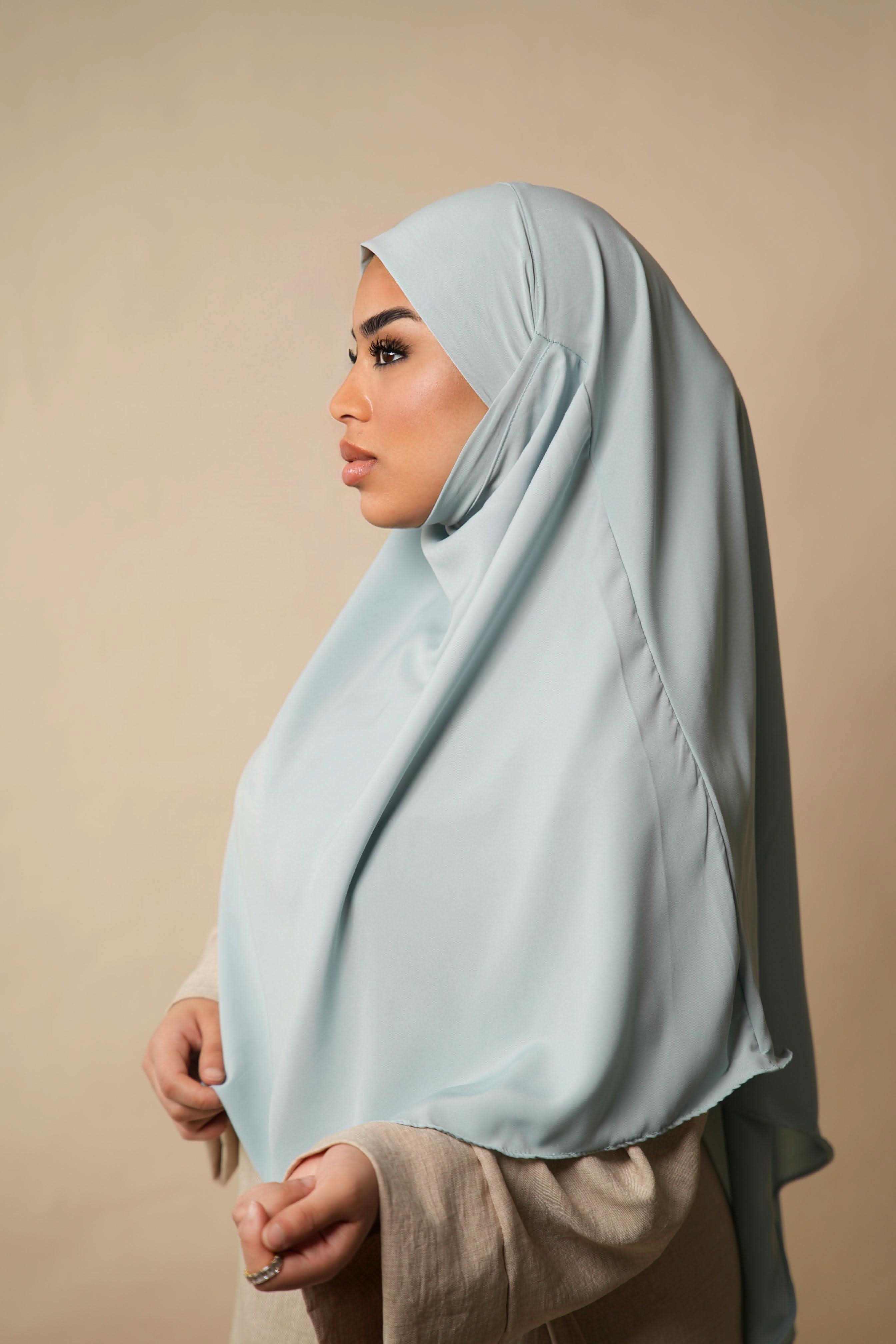 Short Khimar - mint - Losyana.Shop