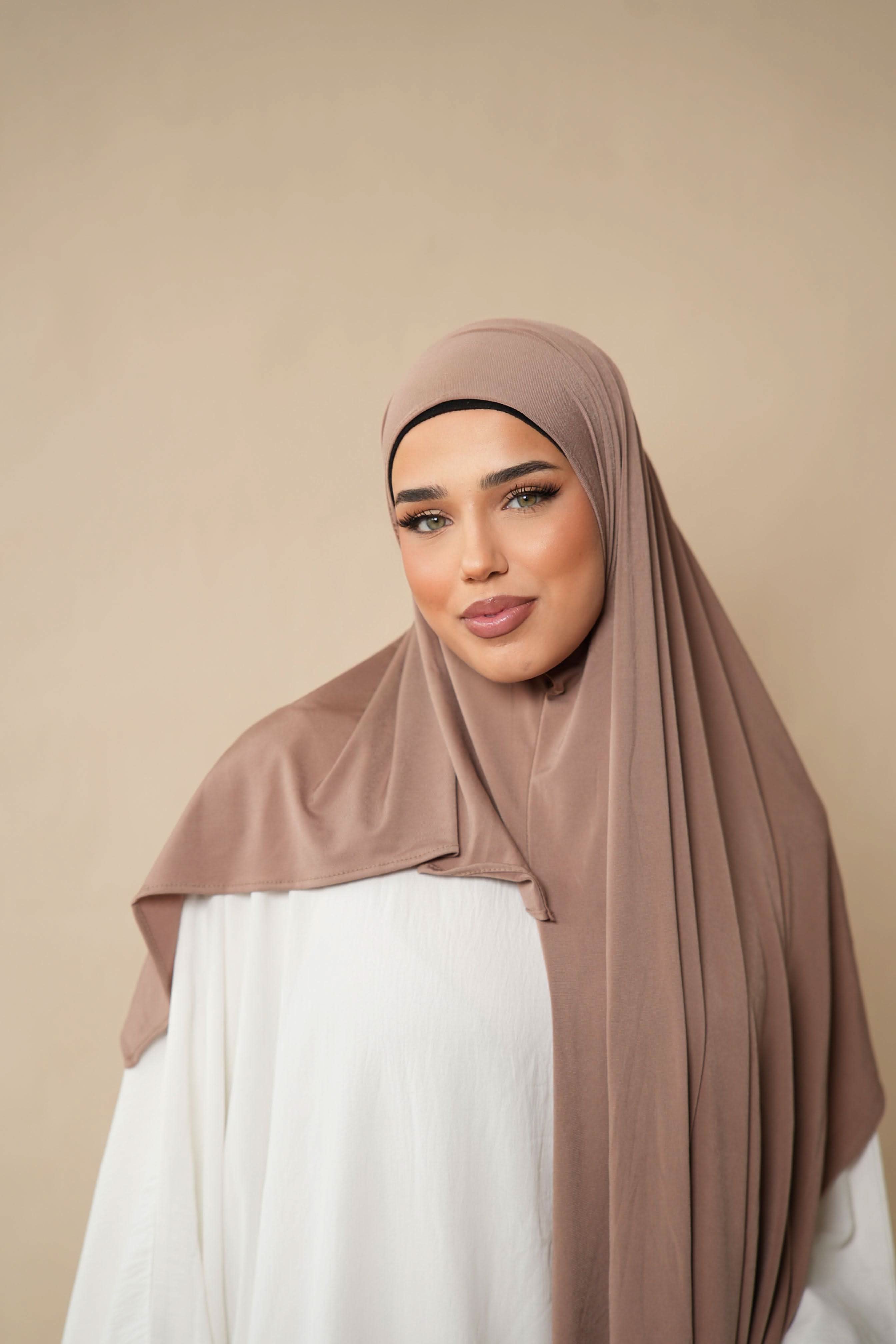 Premium Jersey to go - dark taupe - Losyana.Shop