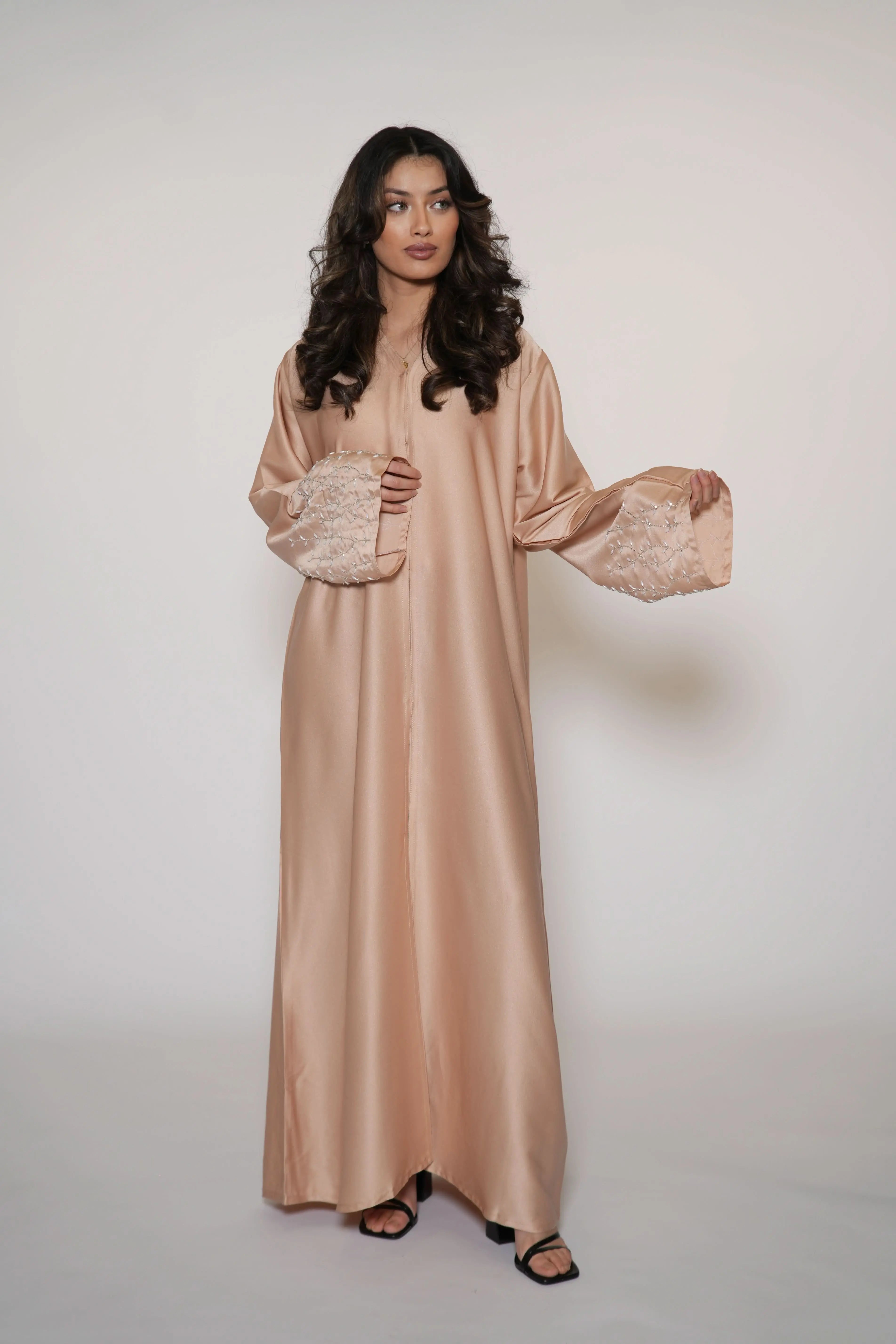 Mira Abaya - light orange - Losyana.Shop