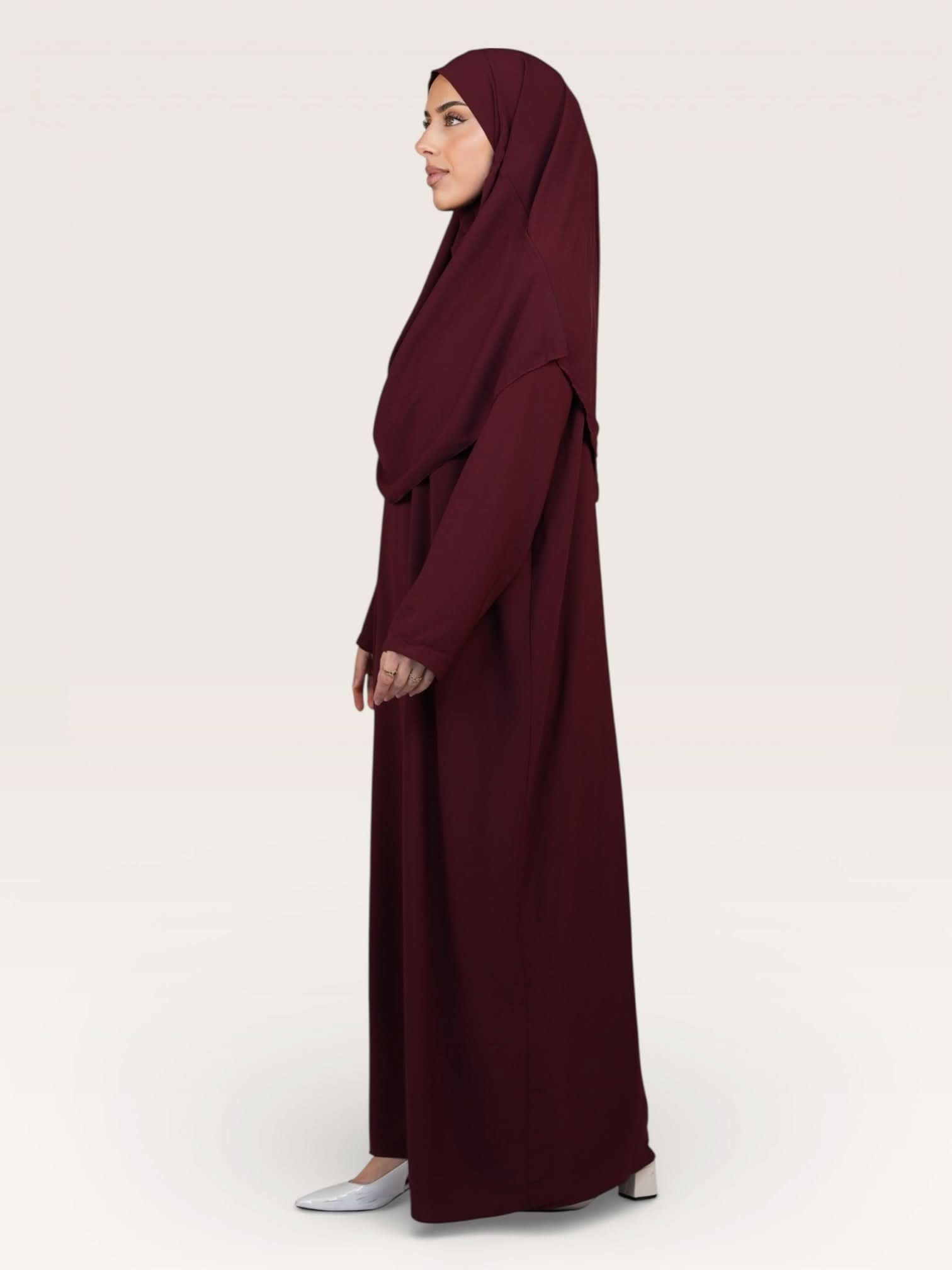 prayer dress medina - bordeaux - Losyana.Shop