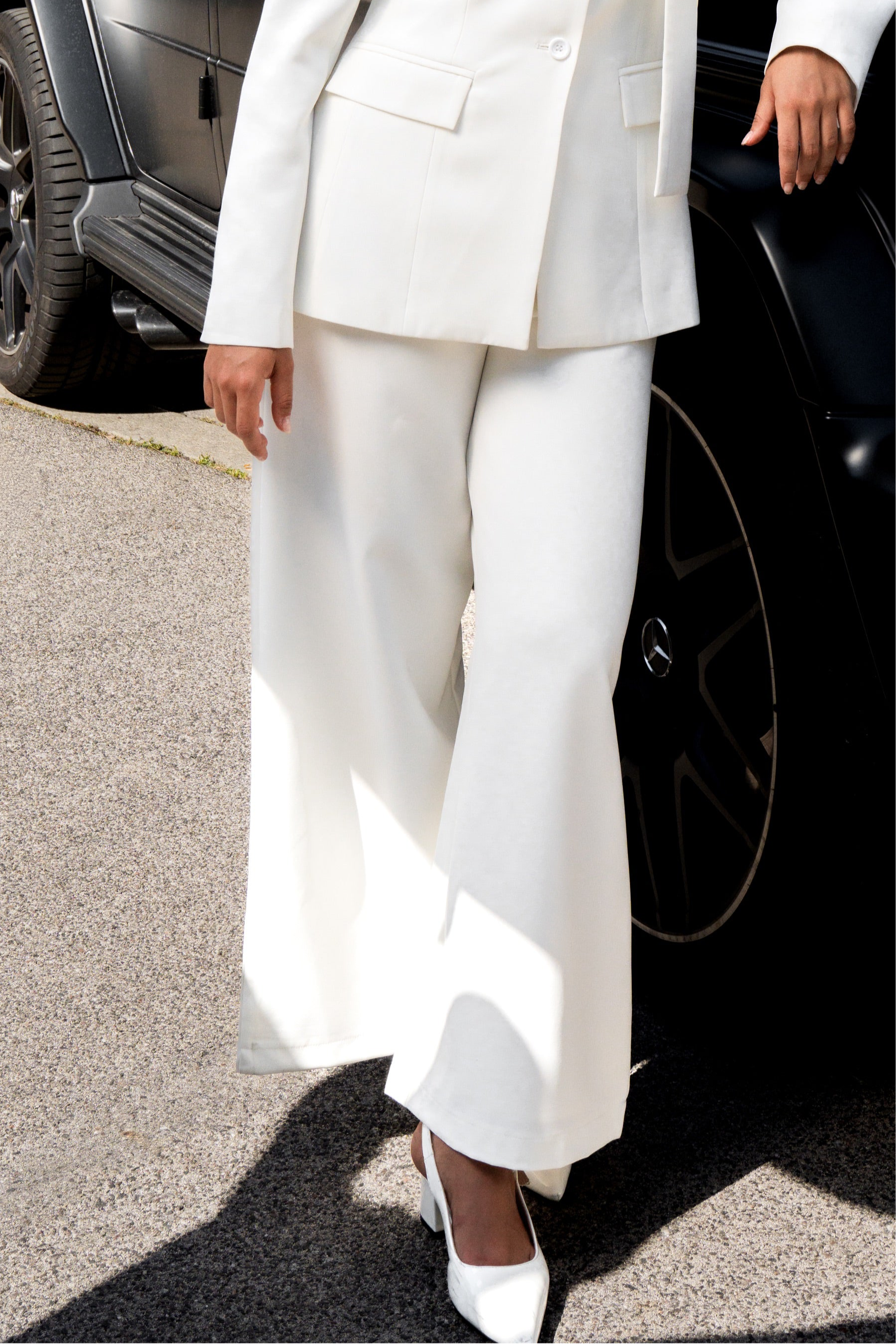 the palais pants - white - Losyana.Shop