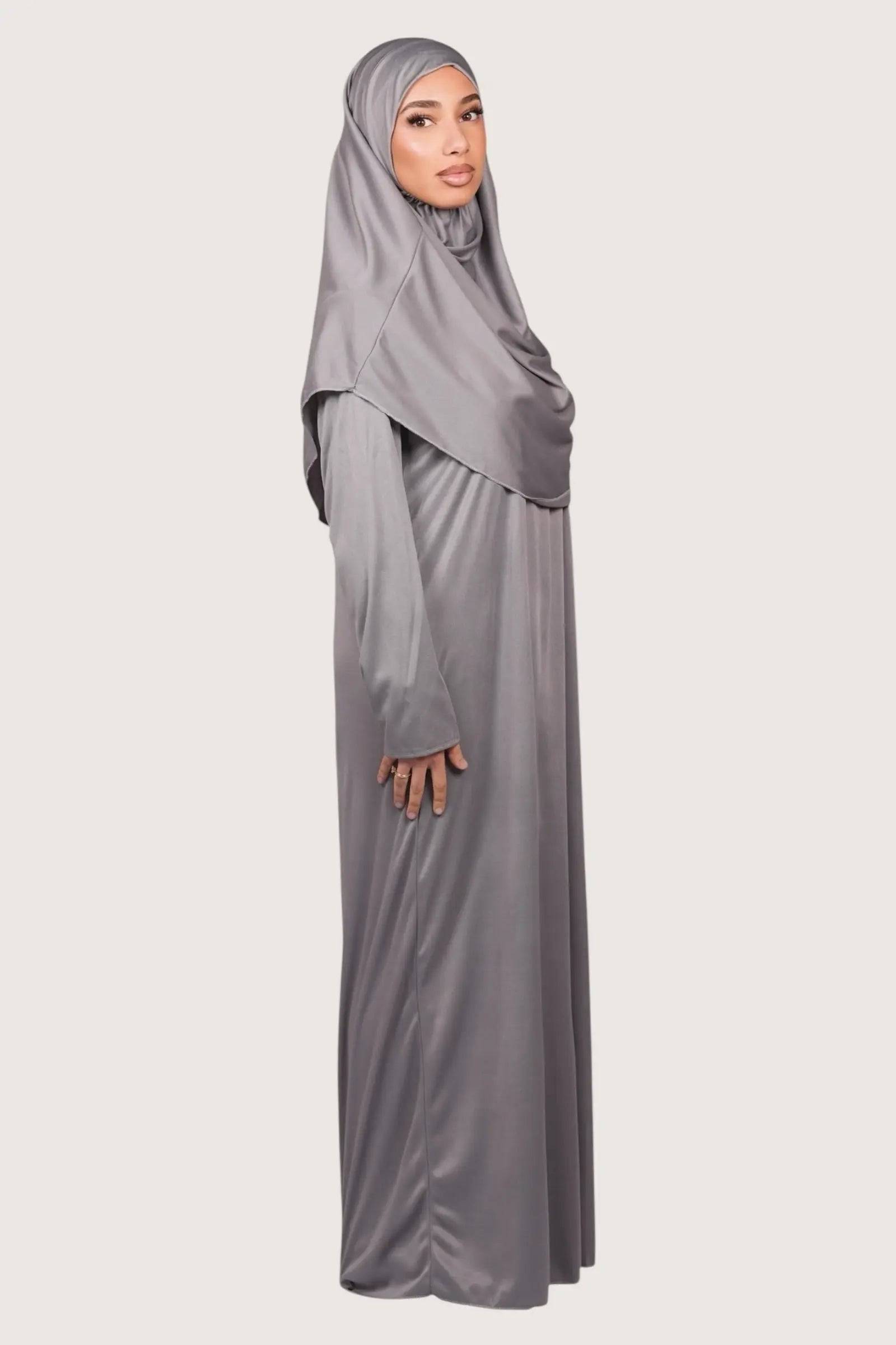 prayer dress jersey - grey Losyana.Shop