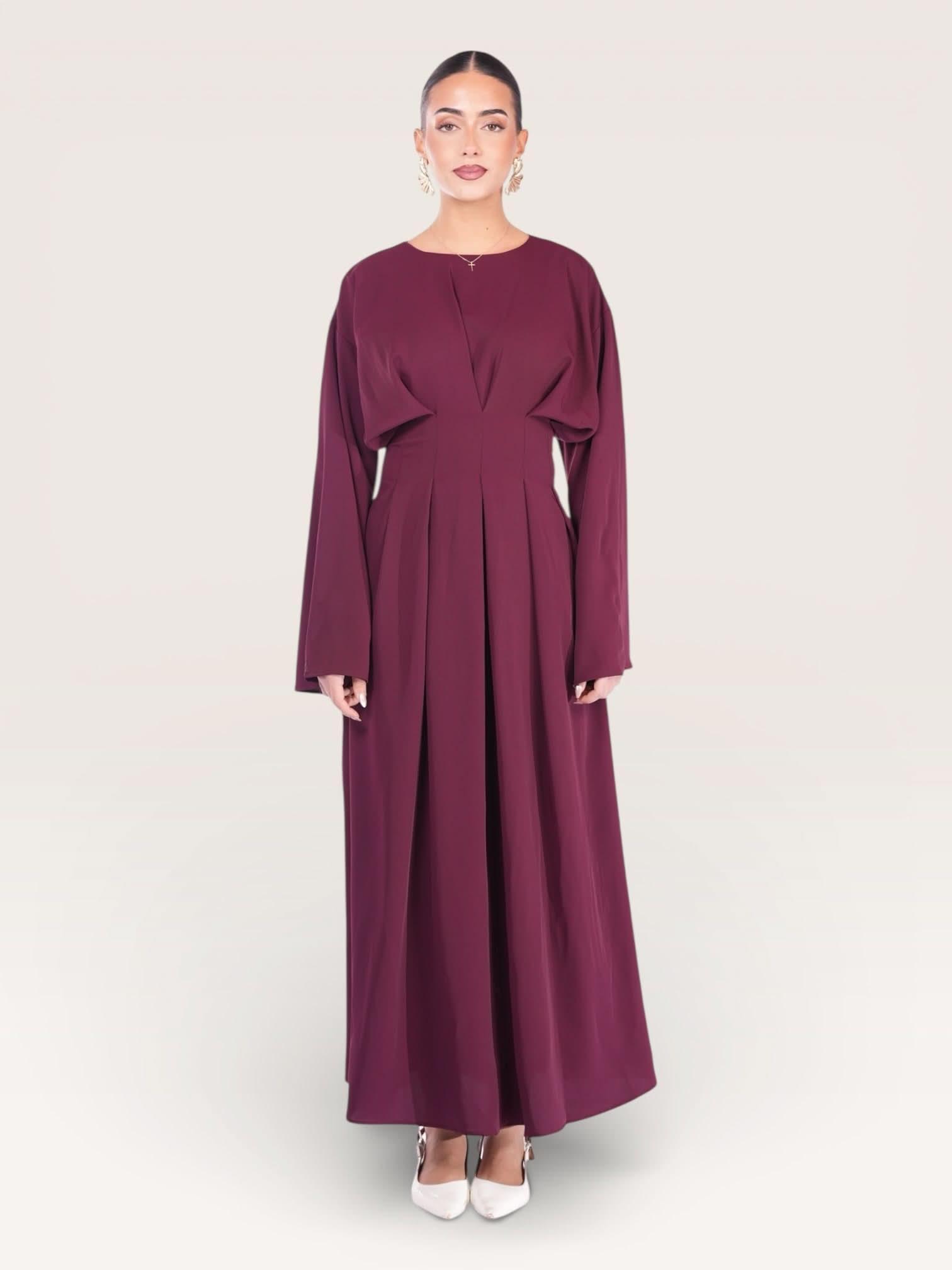 the corset dress - bordeaux