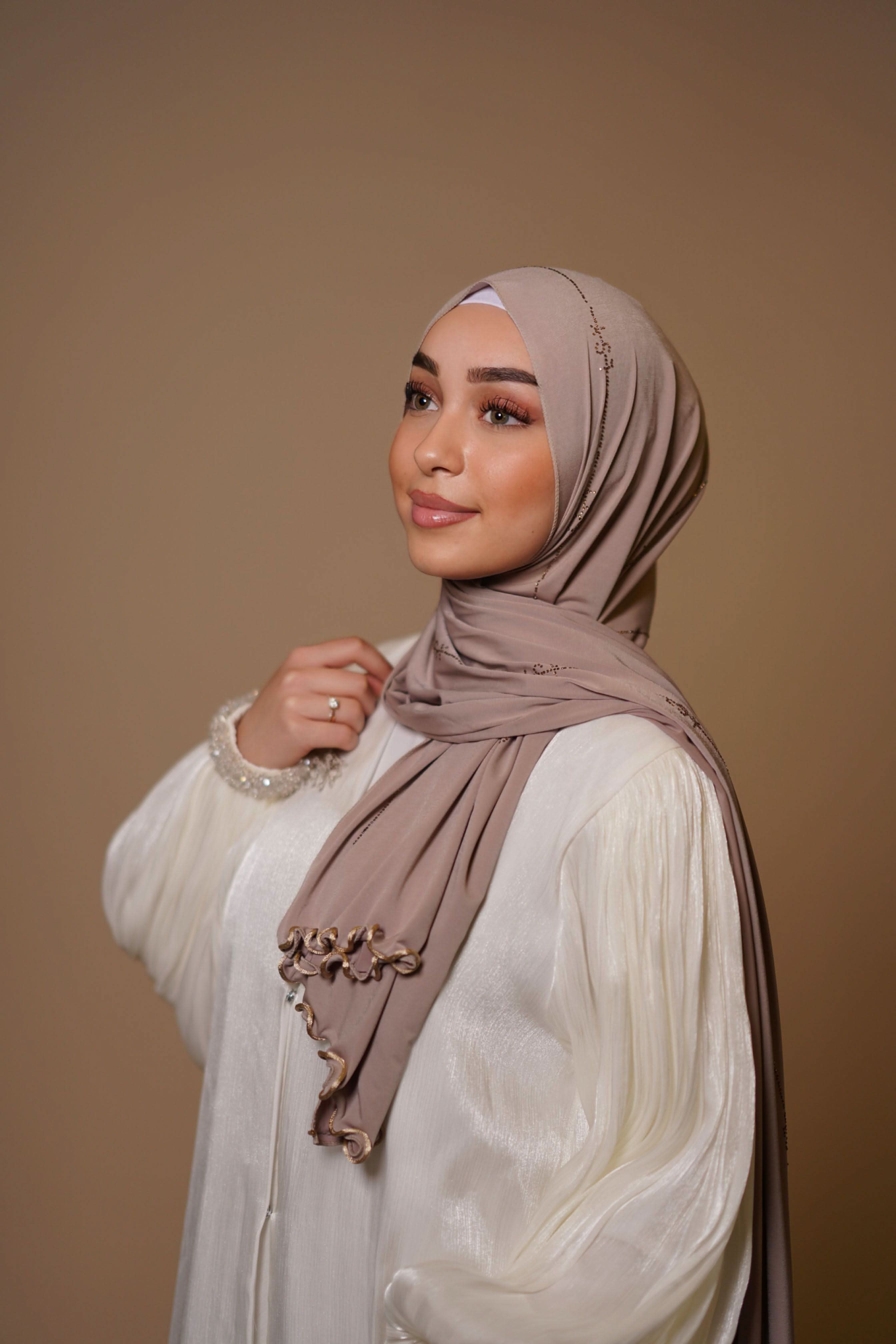 LSY Diamond Premium Jersey - dark taupe - Losyana.Shop