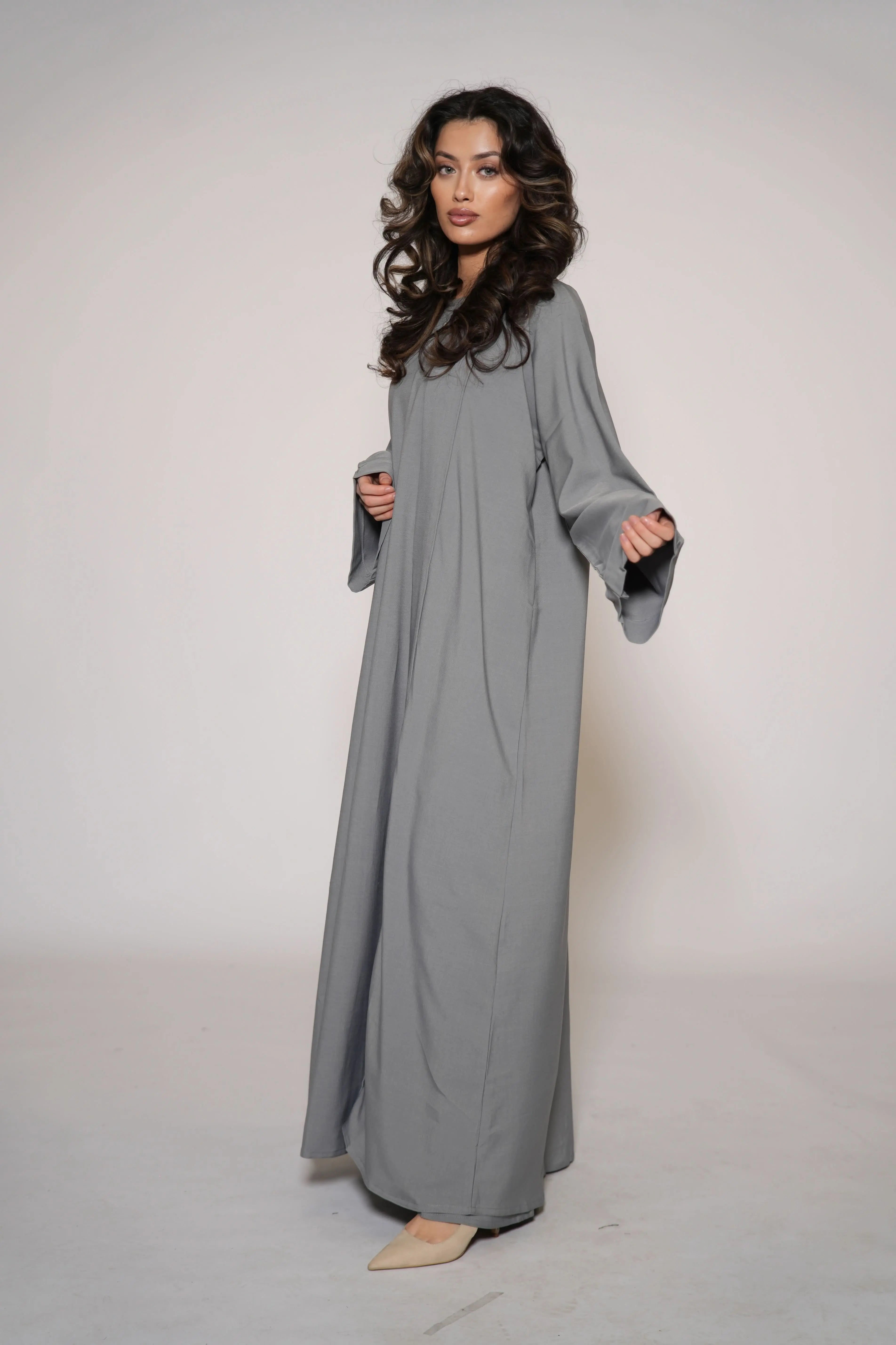 LY Linen Set - grey - Losyana.Shop