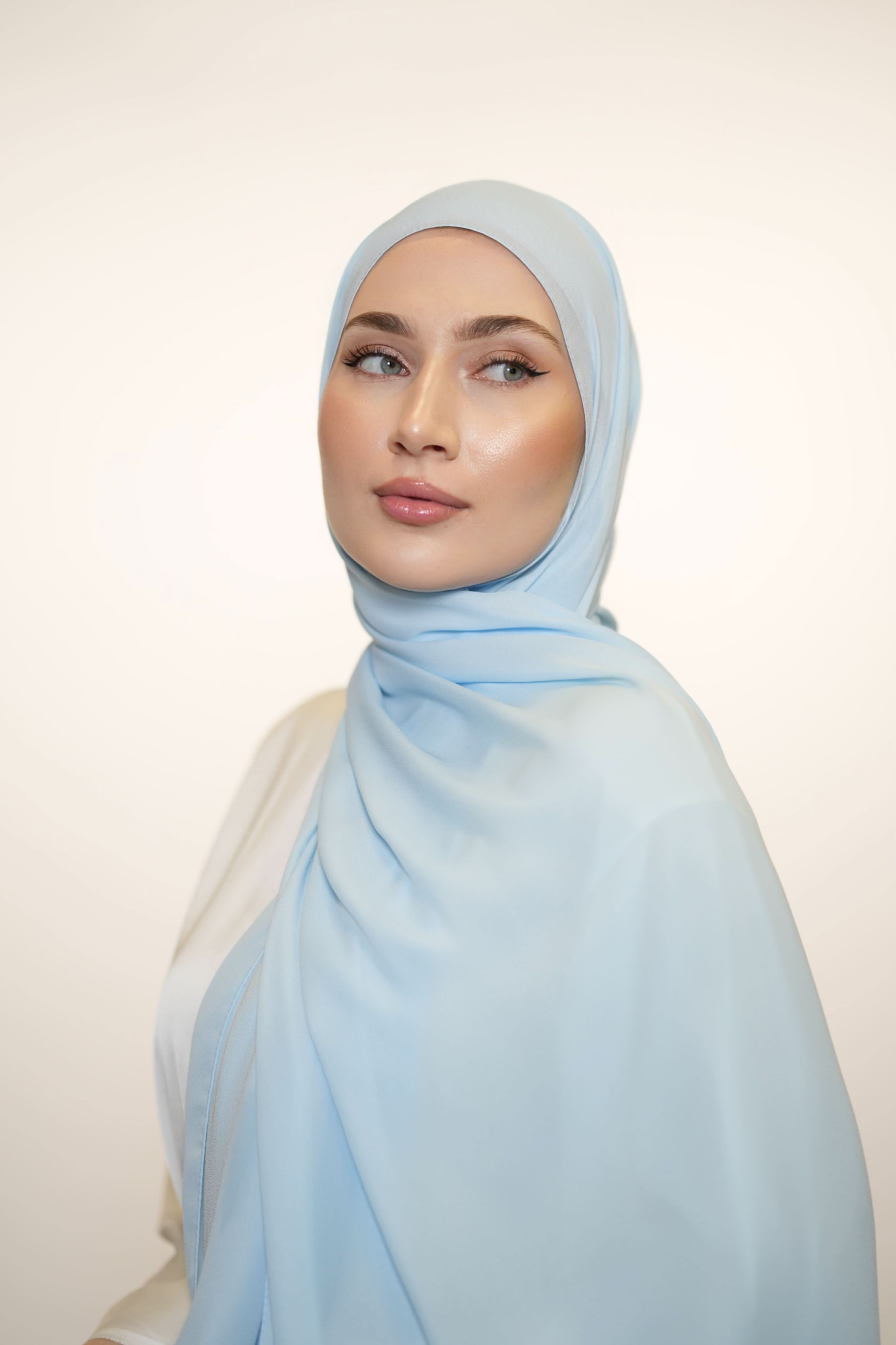 Crepe - light blue - Losyana.Shop